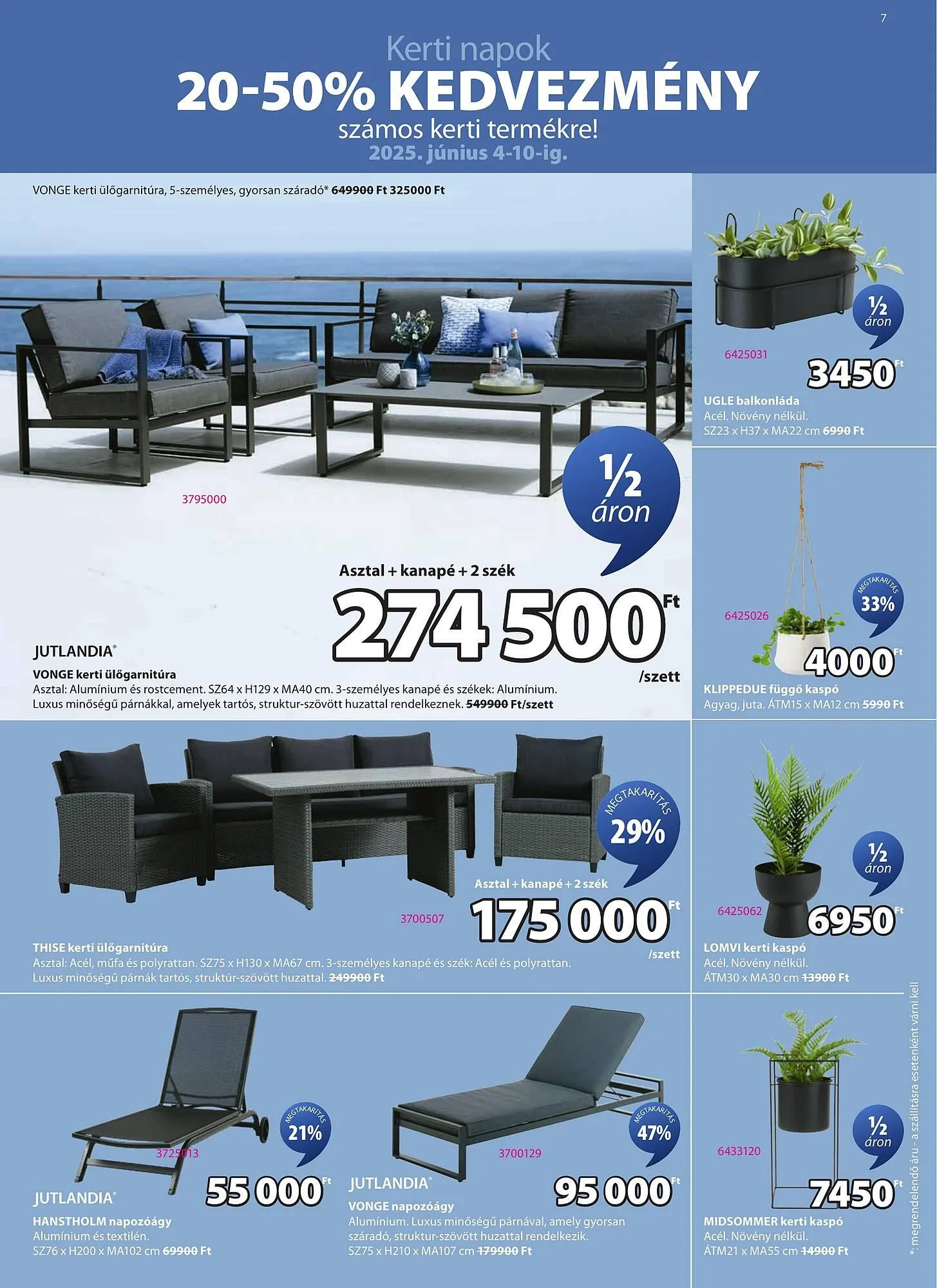Katalógus JYSK akciós újság június 4.-tól június 22.-ig 2025. - Oldal 7
