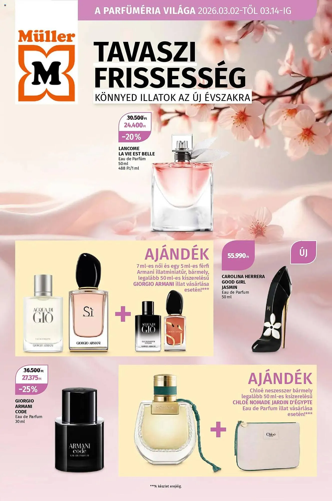 Katalógus Müller akciós újság március 2.-tól március 14.-ig 2026. - Oldal 1