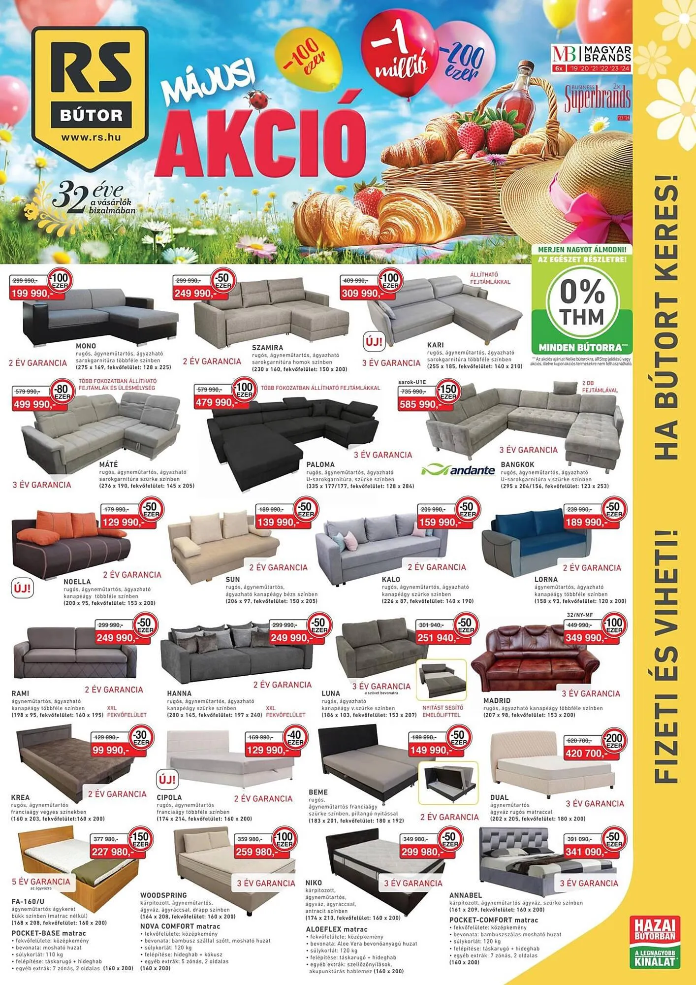 Katalógus RS Bútor akciós újság május 1.-tól május 31.-ig 2025. - Oldal 1