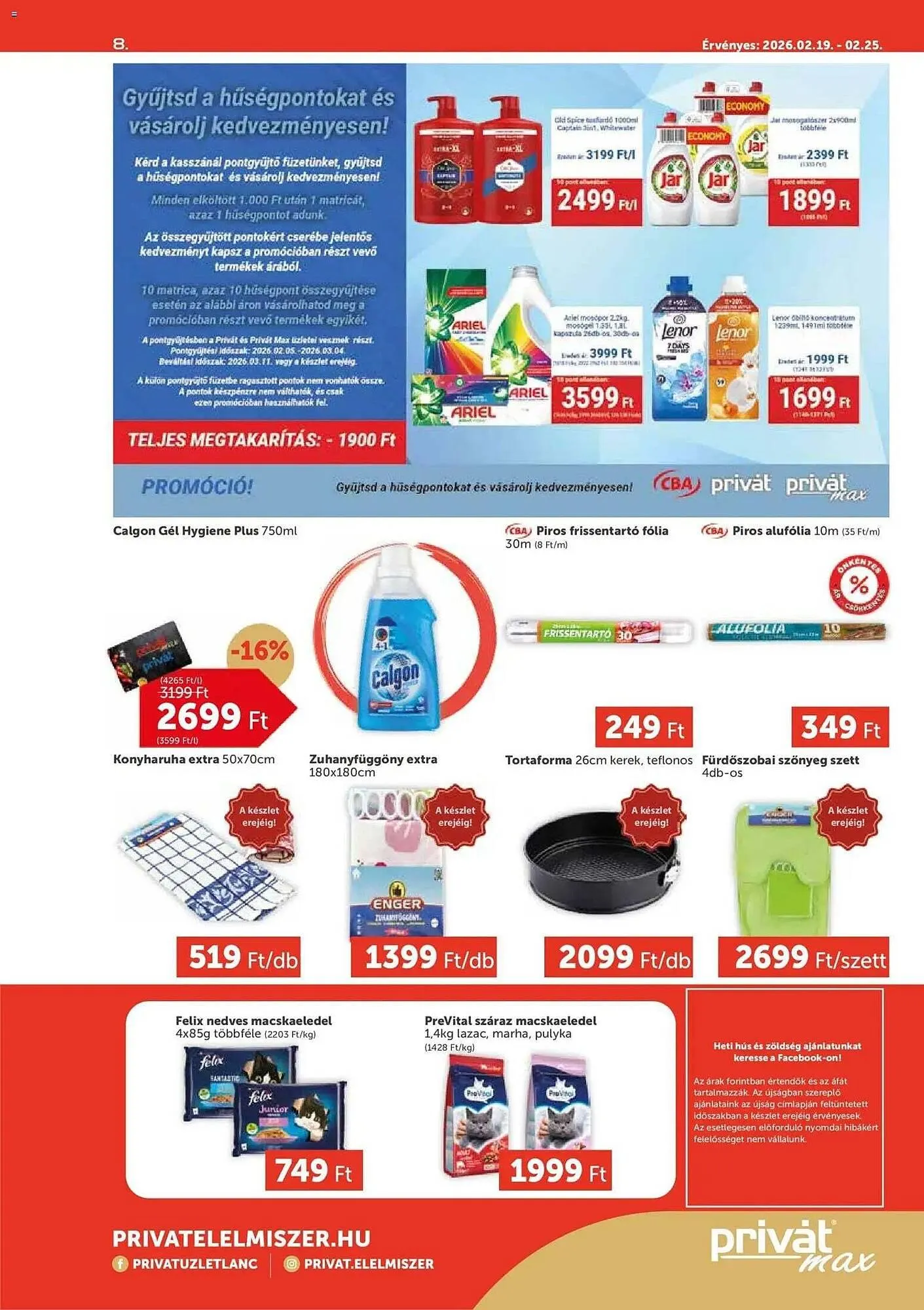 Katalógus PRIVÁT akciós újság február 19.-tól február 25.-ig 2026. - Oldal 8