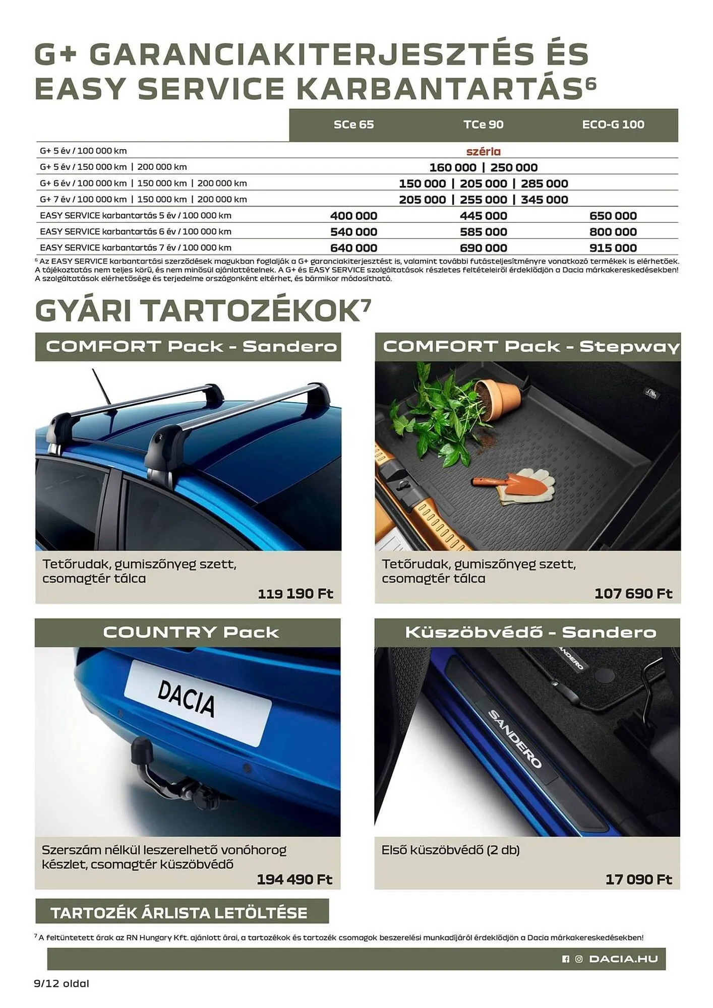 Katalógus Dacia akciós újság március 12.-tól április 27.-ig 2025. - Oldal 9