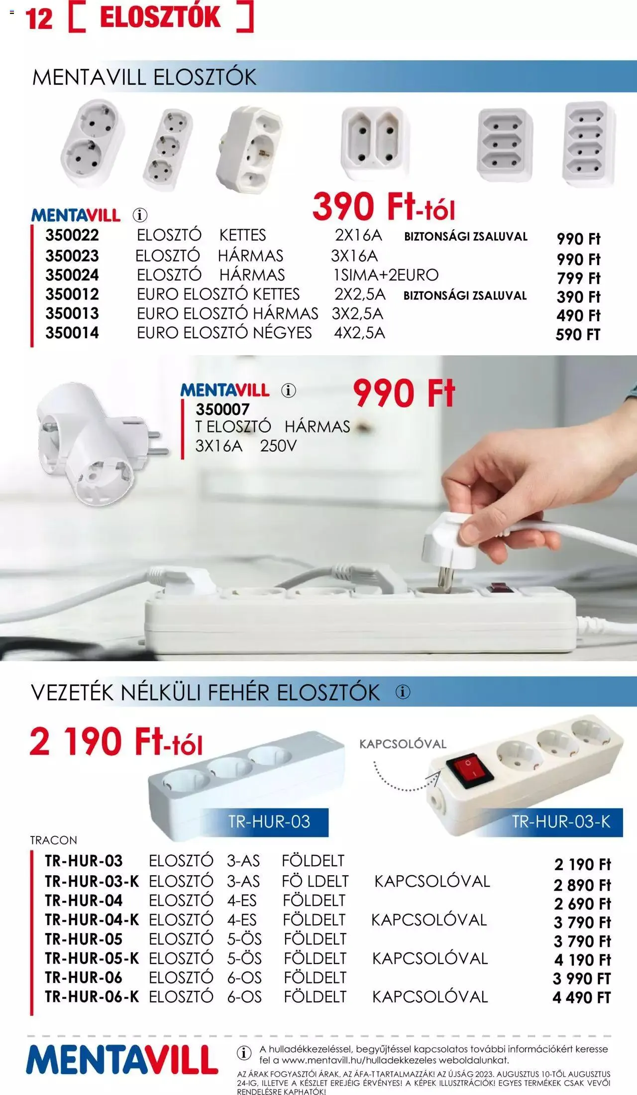Katalógus Mentavill - Akciós újság augusztus 10.-tól augusztus 24.-ig 2023. - Oldal 12