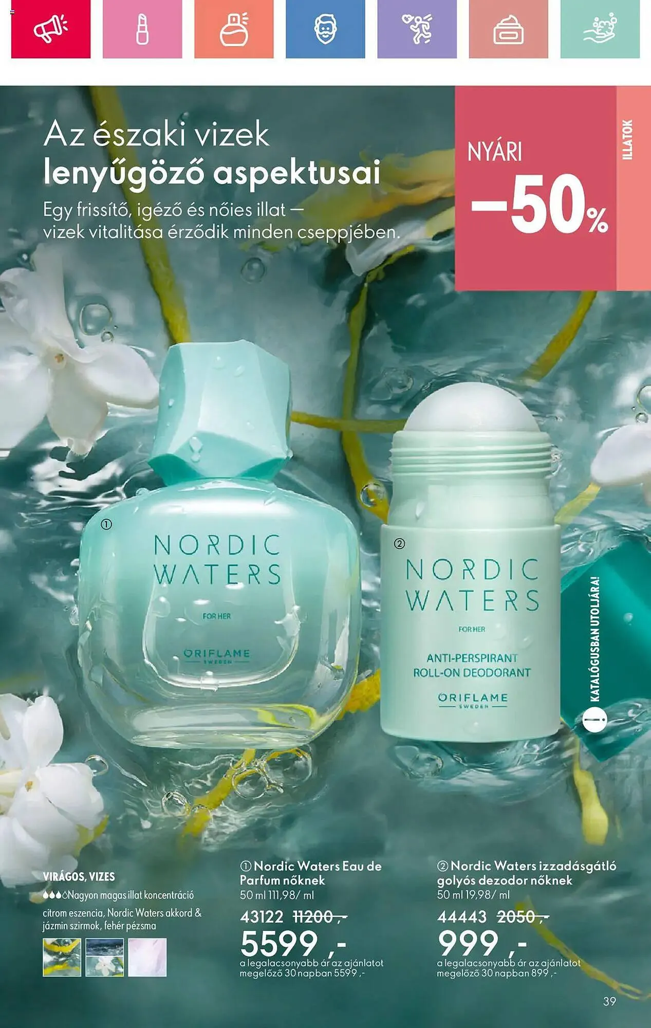 Katalógus Oriflame akciós újság június 15.-tól július 5.-ig 2025. - Oldal 39