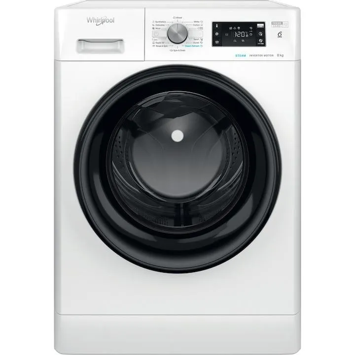 Whirlpool FFB 8258 BV EE Elöltöltős mosógép, 8 kg, 6. Érzék funkció, 1200 fordulat/perc, B energiaosztály, Fehér