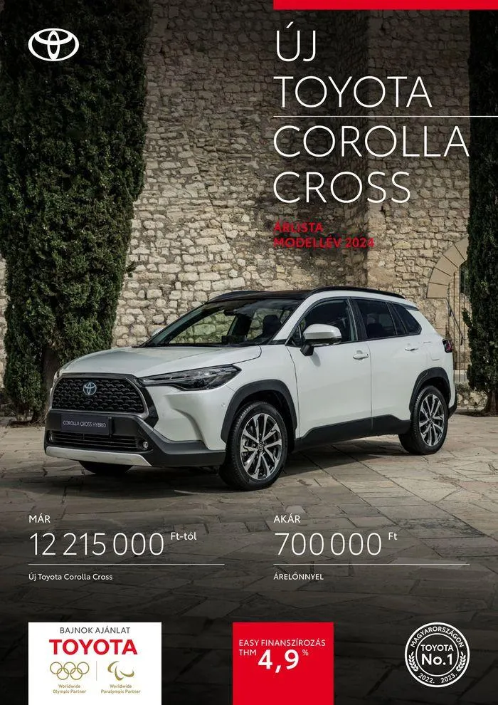Katalógus Toyota Corolla Cross MY24 szeptember 24.-tól szeptember 24.-ig 2025. - Oldal 1