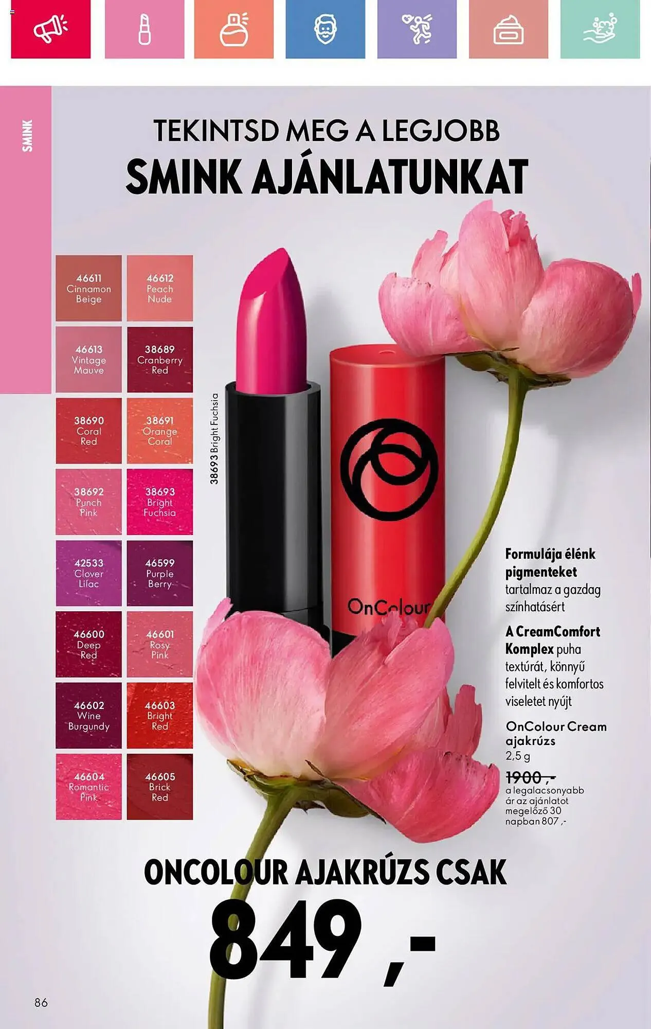 Katalógus Oriflame akciós újság február 9.-tól március 1.-ig 2025. - Oldal 86