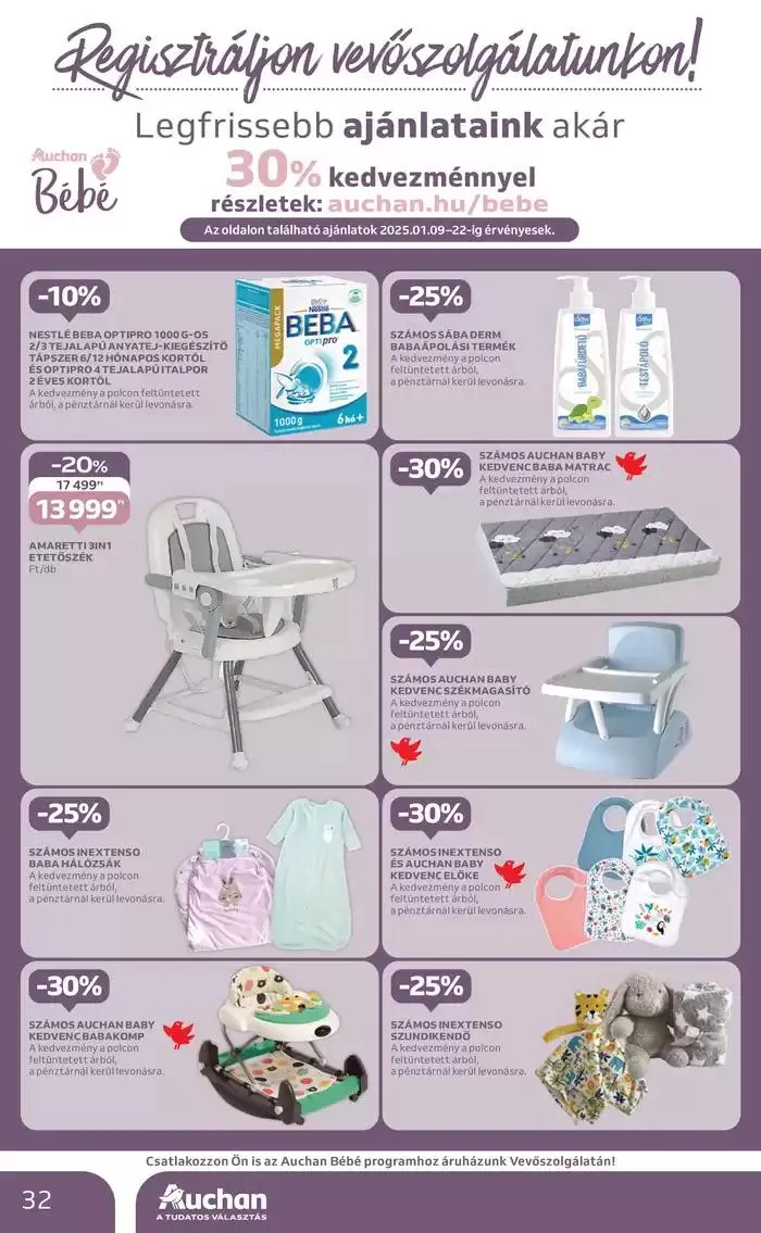 Katalógus Catalog Auchan január 6.-tól január 15.-ig 2025. - Oldal 32