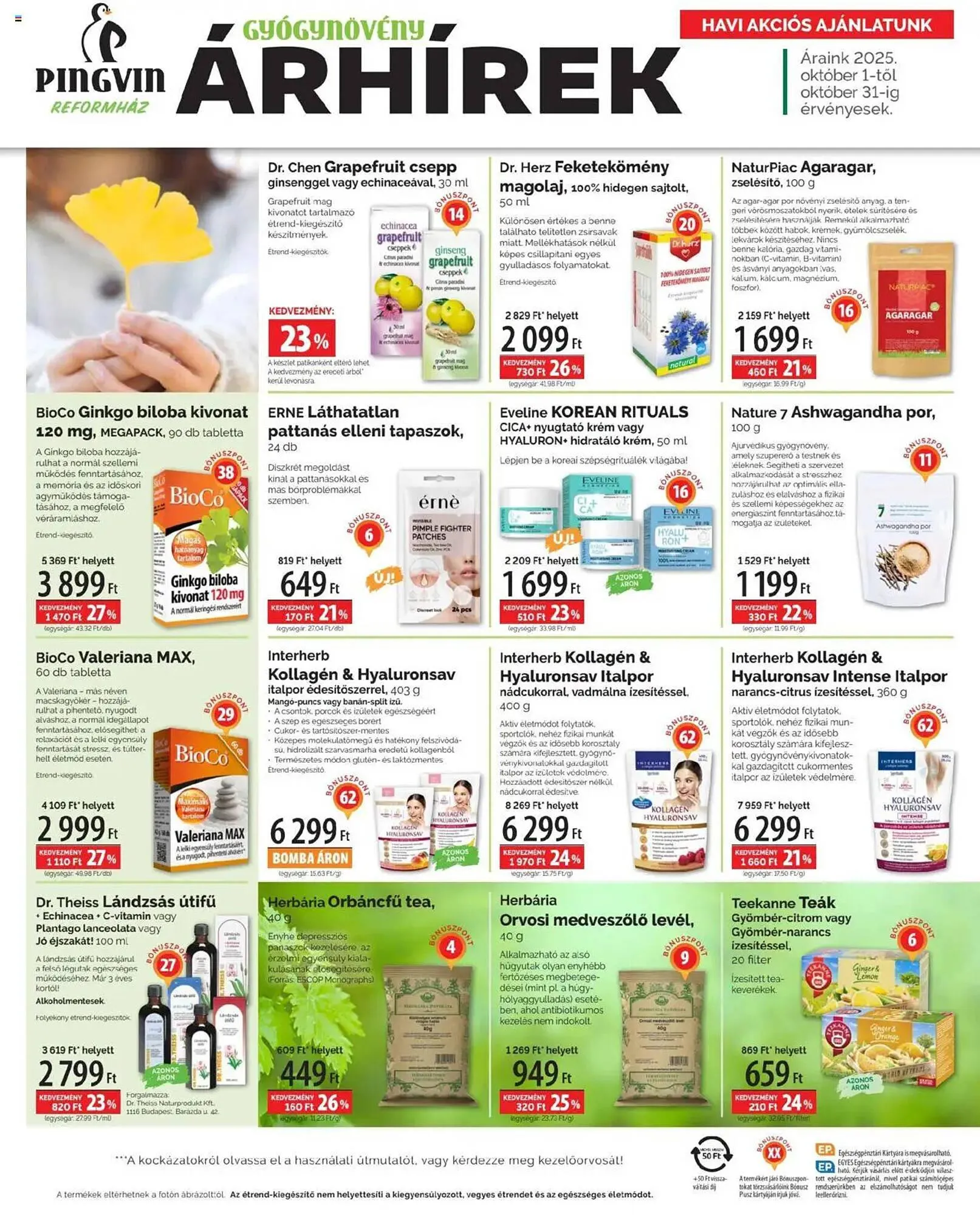 Katalógus Pingvin Patika akciós újság október 1.-tól október 31.-ig 2025. - Oldal 2