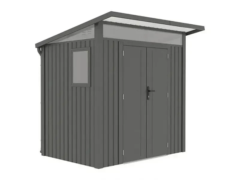 GARDOL ALEX Kerti tároló (225x190x223cm, fém, antracit)