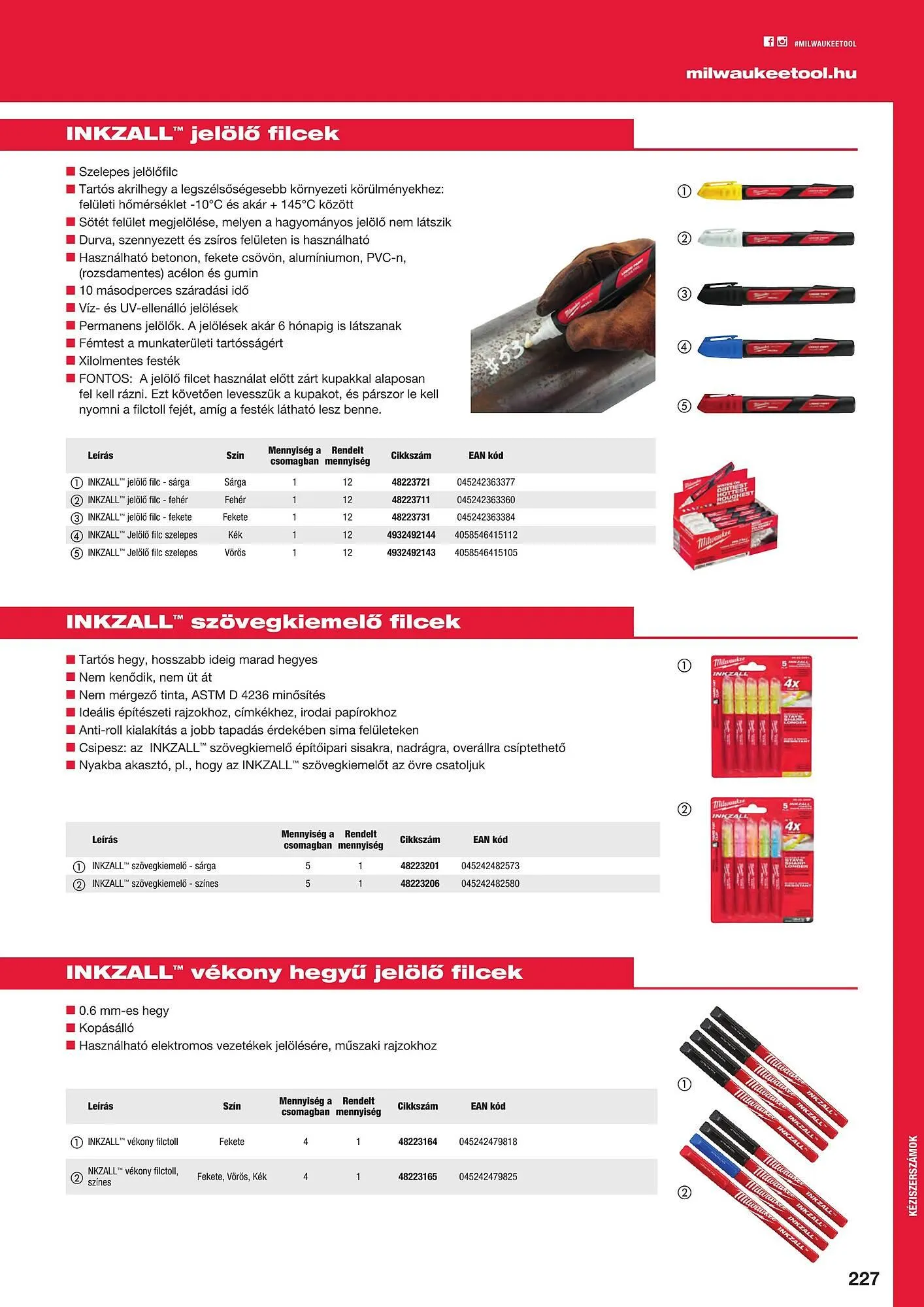 Katalógus Milwaukeetool akciós újság augusztus 14.-tól december 31.-ig 2024. - Oldal 227