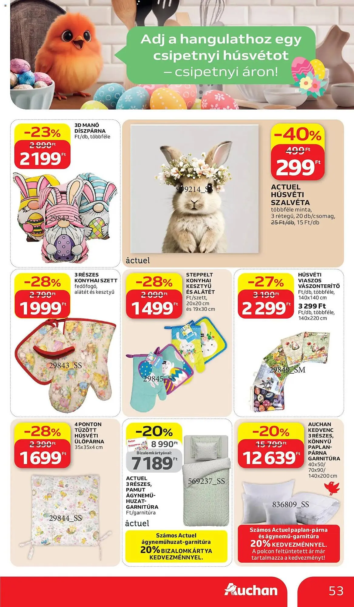 Katalógus Auchan akciós újság március 26.-tól április 8.-ig 2026. - Oldal 53