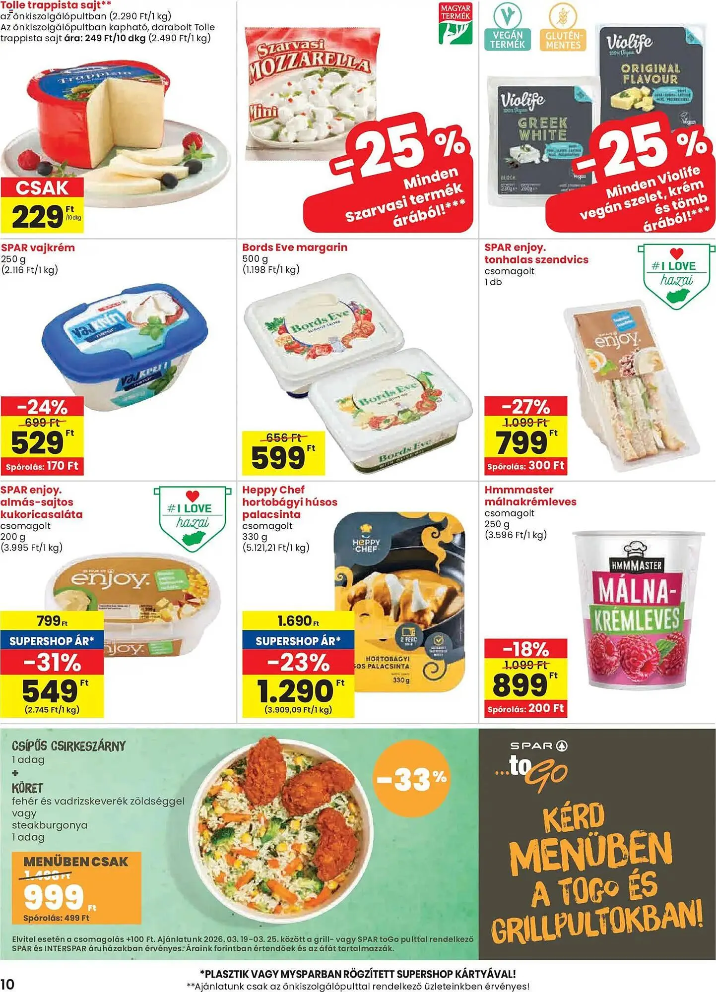 Katalógus Spar akciós újság március 19.-tól március 25.-ig 2026. - Oldal 10