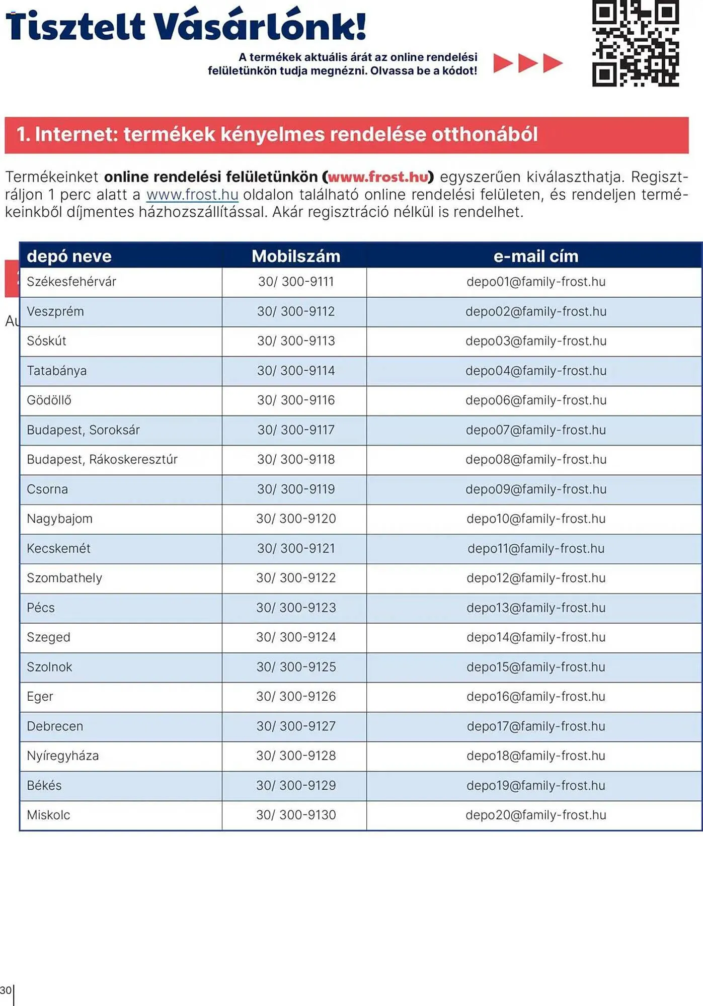 Katalógus Family Frost akciós újság október 1.-tól február 28.-ig 2026. - Oldal 30