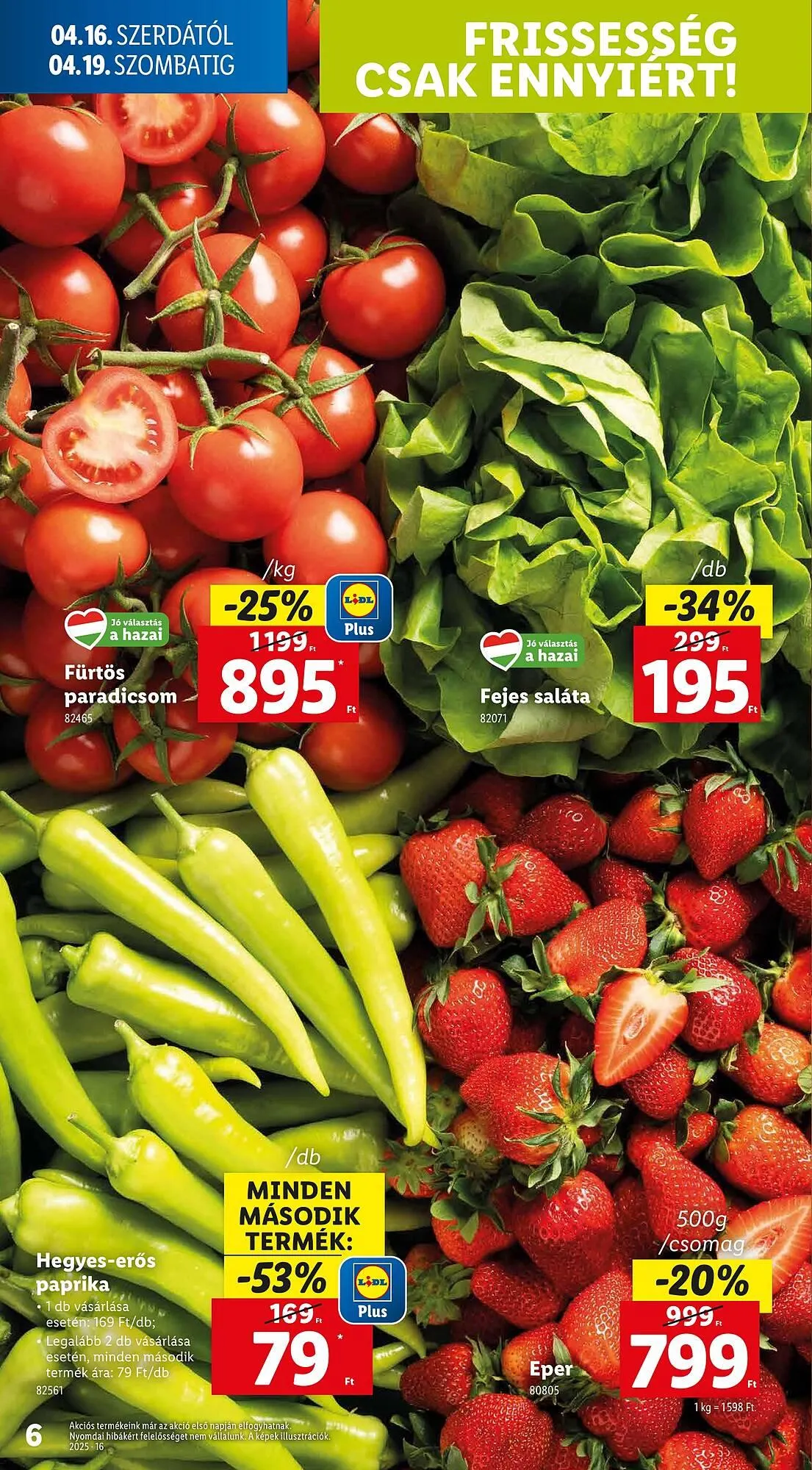Katalógus Lidl akciós újság április 16.-tól április 19.-ig 2025. - Oldal 6