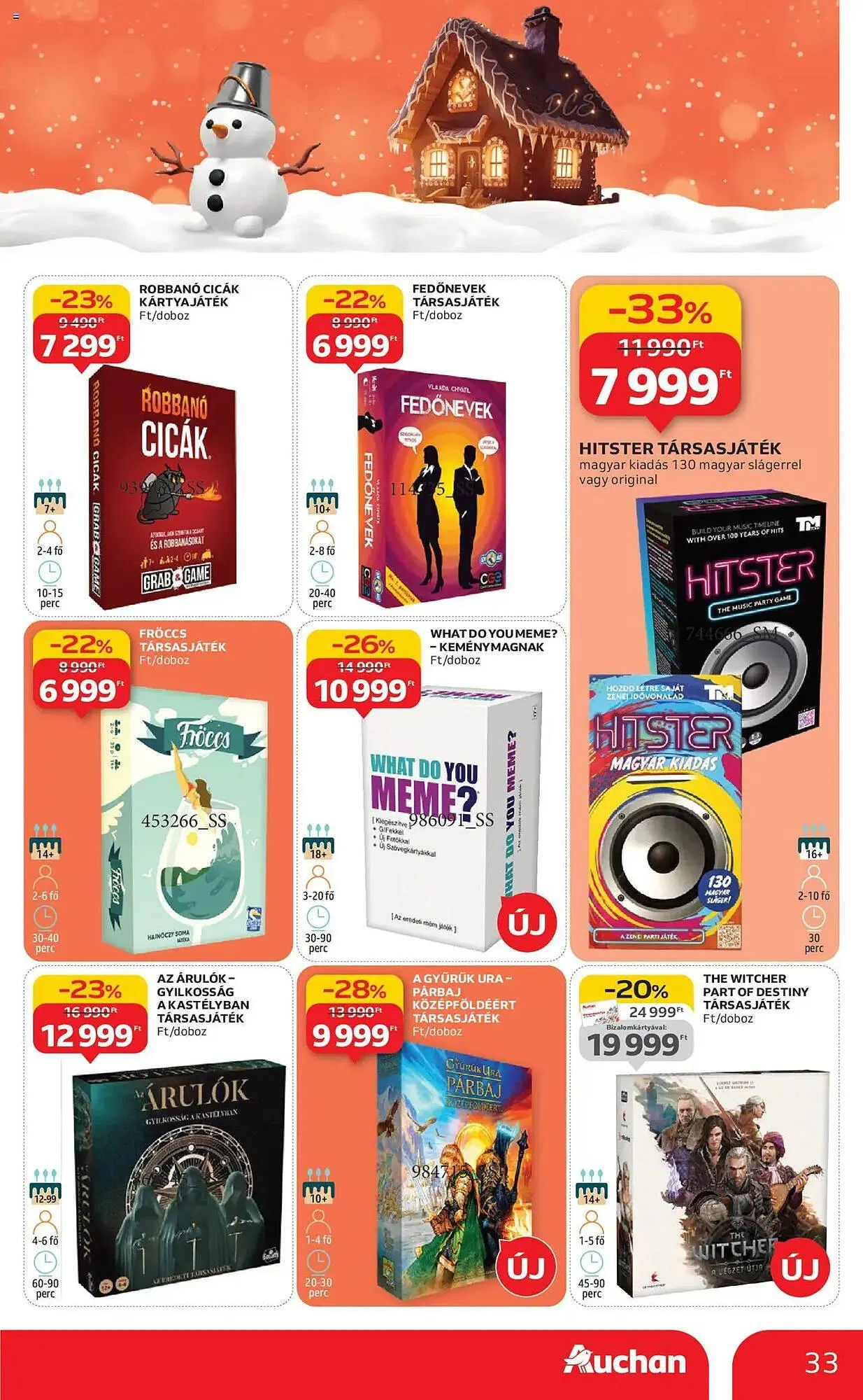 Katalógus Auchan akciós újság október 24.-tól november 26.-ig 2025. - Oldal 33