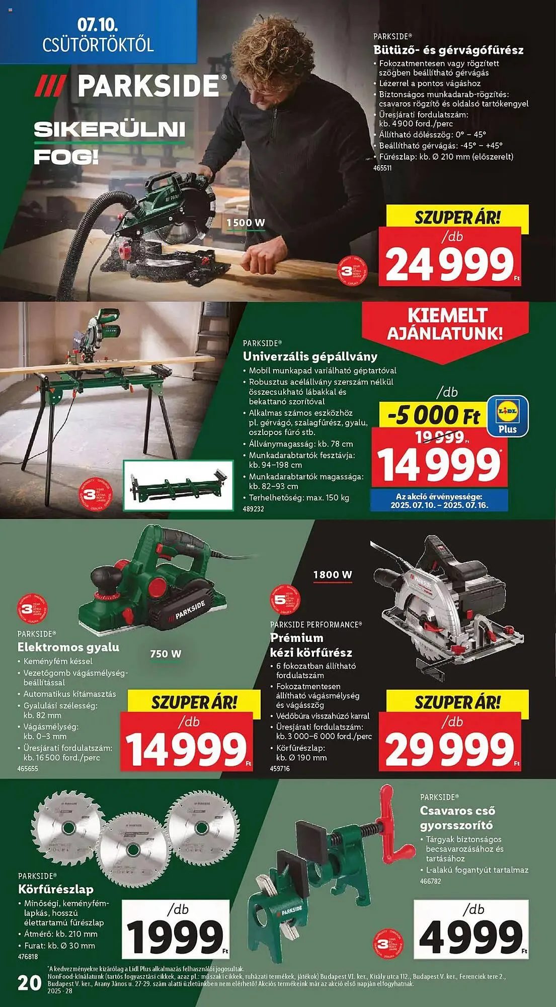 Katalógus Lidl akciós újság július 10.-tól július 16.-ig 2025. - Oldal 20