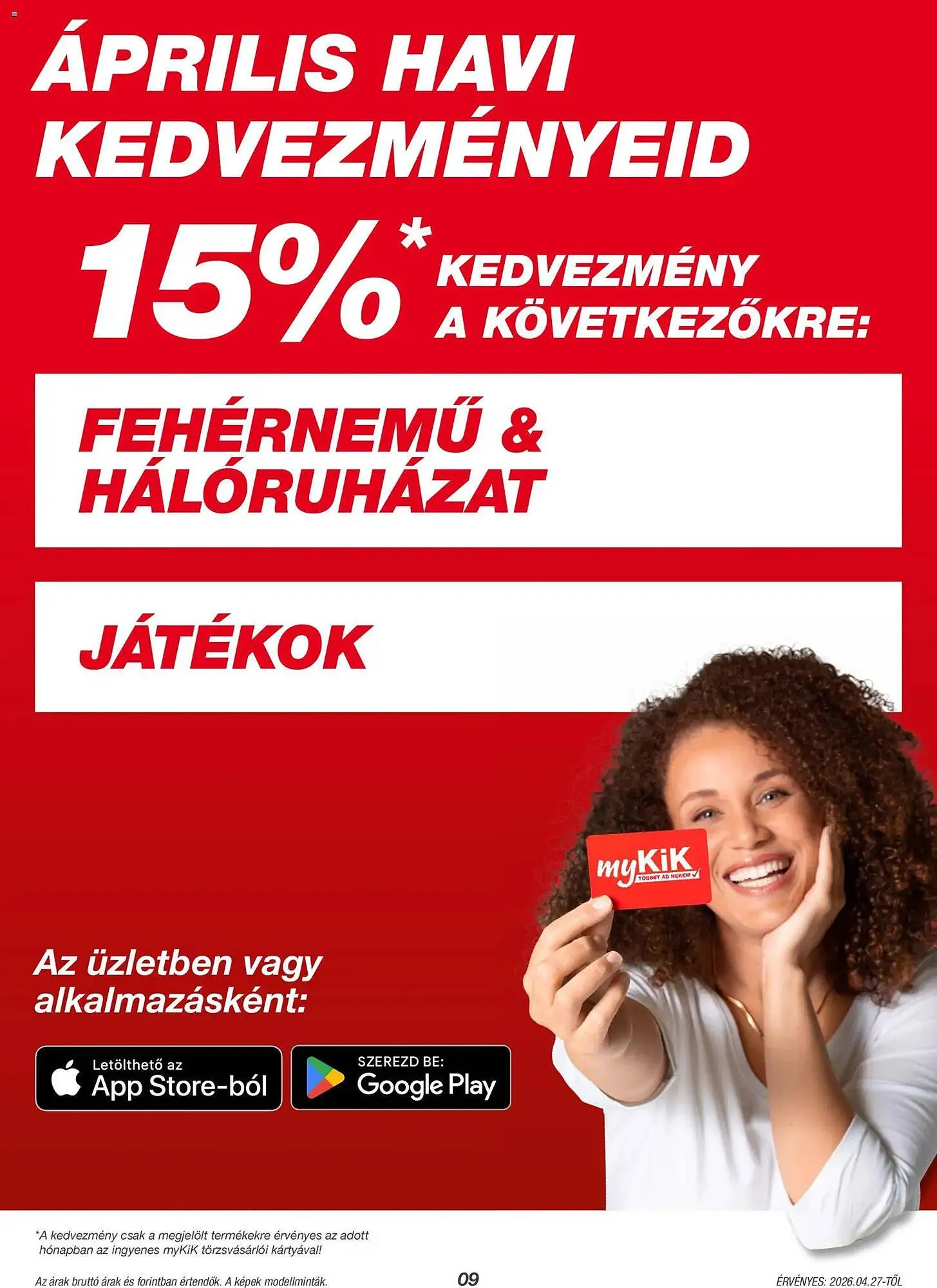 Katalógus Kik akciós újság április 27.-tól május 10.-ig 2026. - Oldal 9