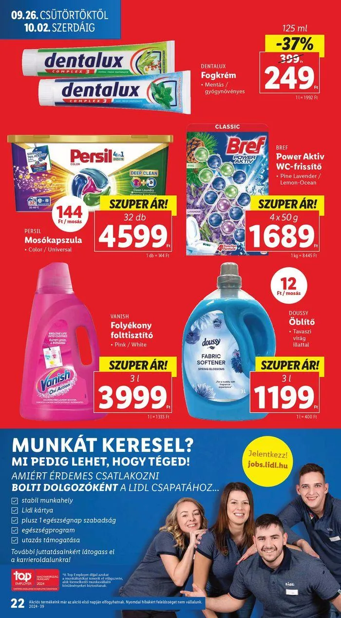 Katalógus Akciós újság – 39. hét szeptember 26.-tól október 2.-ig 2024. - Oldal 22