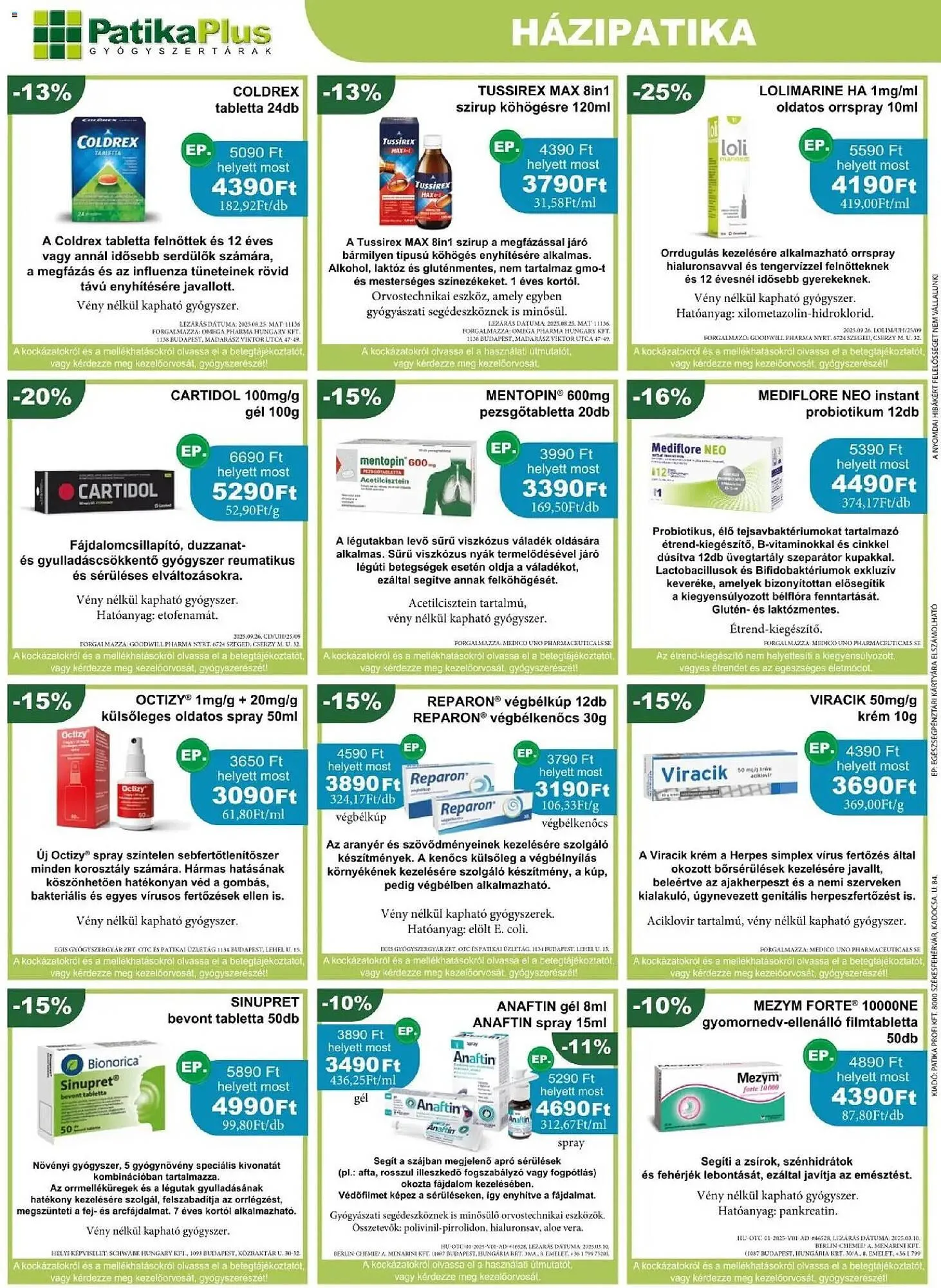 Katalógus PatikaPlus akciós újság november 1.-tól november 30.-ig 2025. - Oldal 2