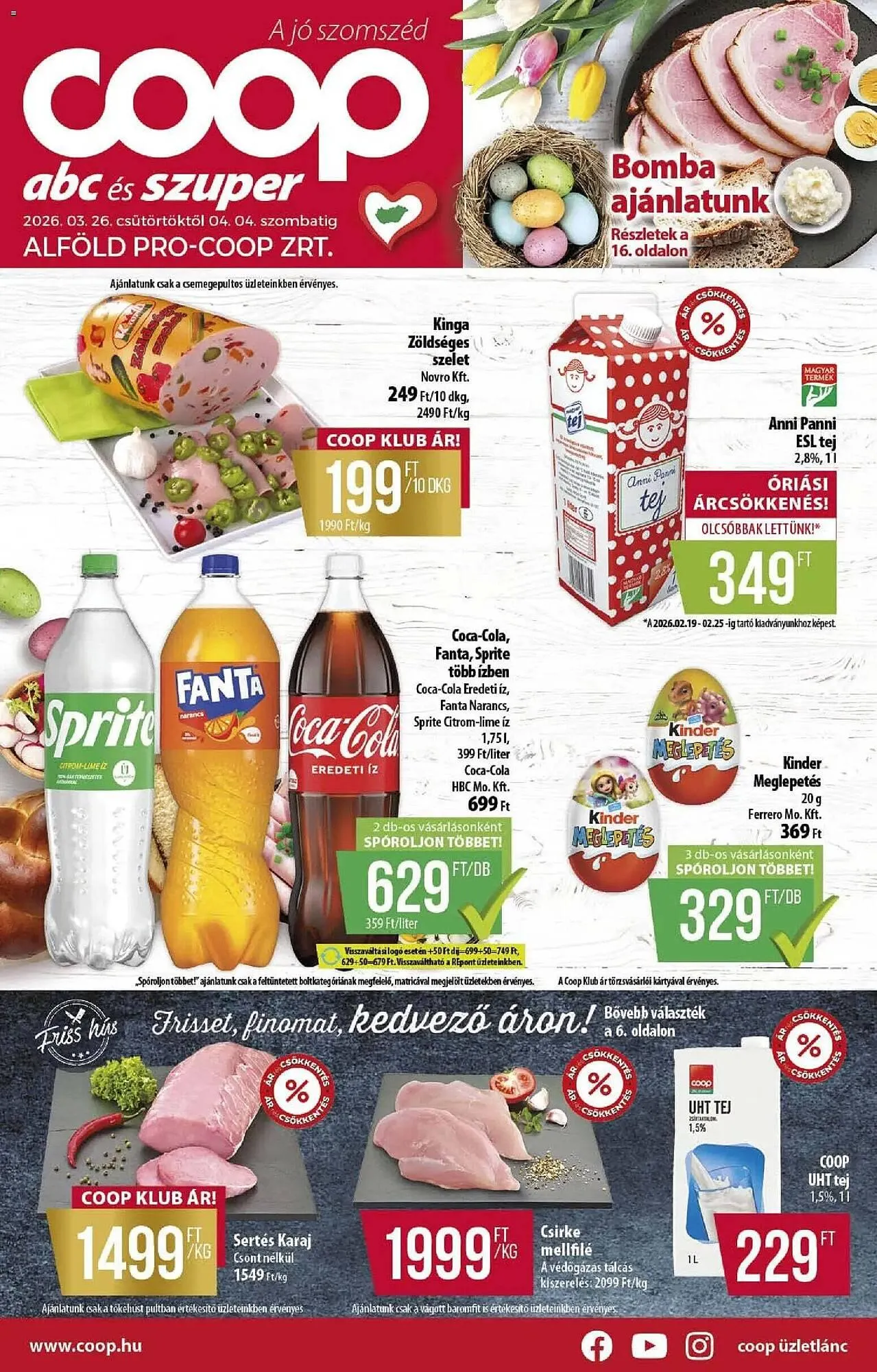 Katalógus Coop akciós újság március 26.-tól április 4.-ig 2026. - Oldal 1