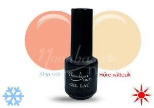 Rózsaszín-fehér Thermo géllakk 5ml #409