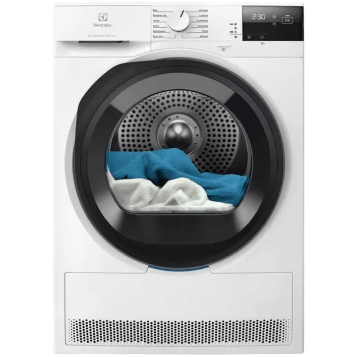 Electrolux EW6D295GE Hőszivattyú szárítógép, 9 kg, A+++ energiaosztály, GentleCare + Sensicare szárítórendszer, Inverteres motor, Megfordítható ajtó, Fehér