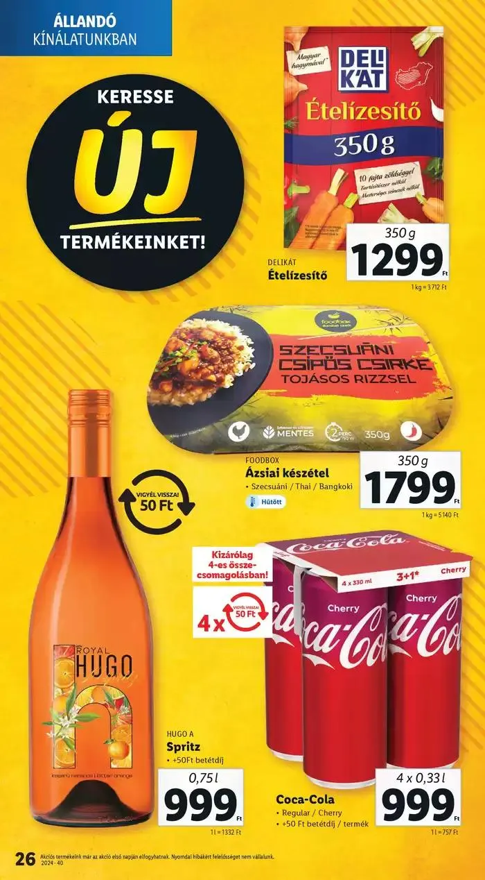Katalógus Akciós újság – 40. hét október 3.-tól október 9.-ig 2024. - Oldal 26