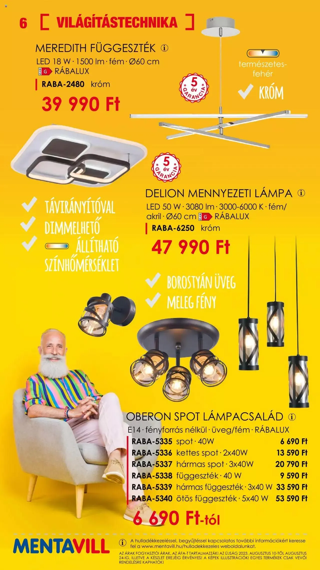 Katalógus Mentavill - Akciós újság augusztus 10.-tól augusztus 24.-ig 2023. - Oldal 6