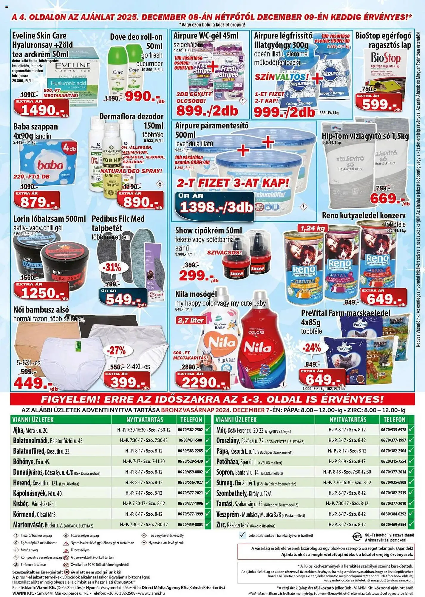 Katalógus Vianni Drogéria akciós újság december 3.-tól december 9.-ig 2025. - Oldal 4