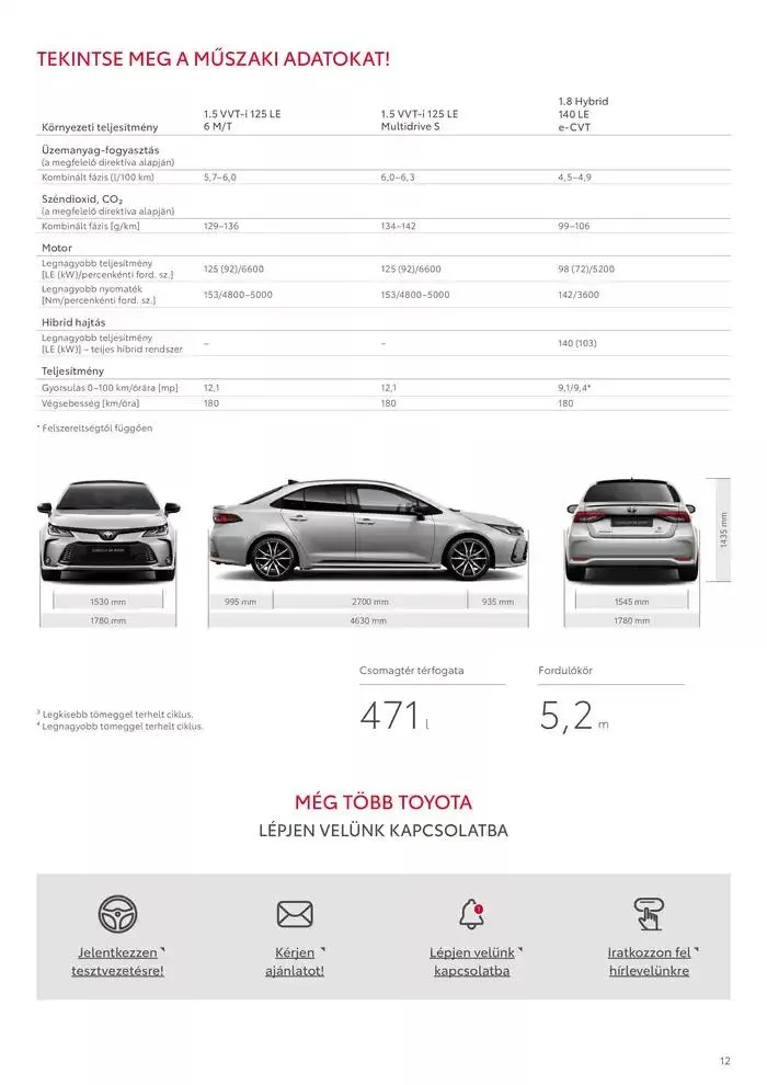 Katalógus Toyota Corolla Sedan november 19.-tól november 19.-ig 2025. - Oldal 12