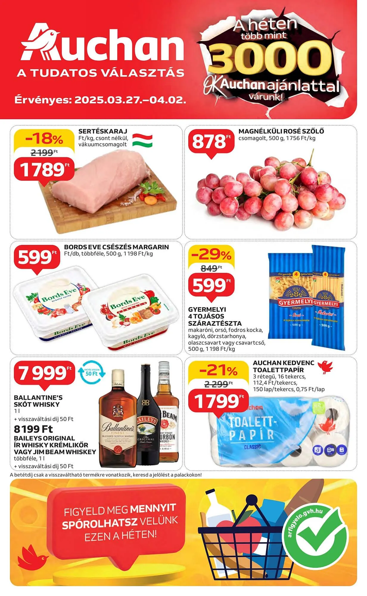 Katalógus Auchan akciós újság március 27.-tól április 2.-ig 2025. - Oldal 1