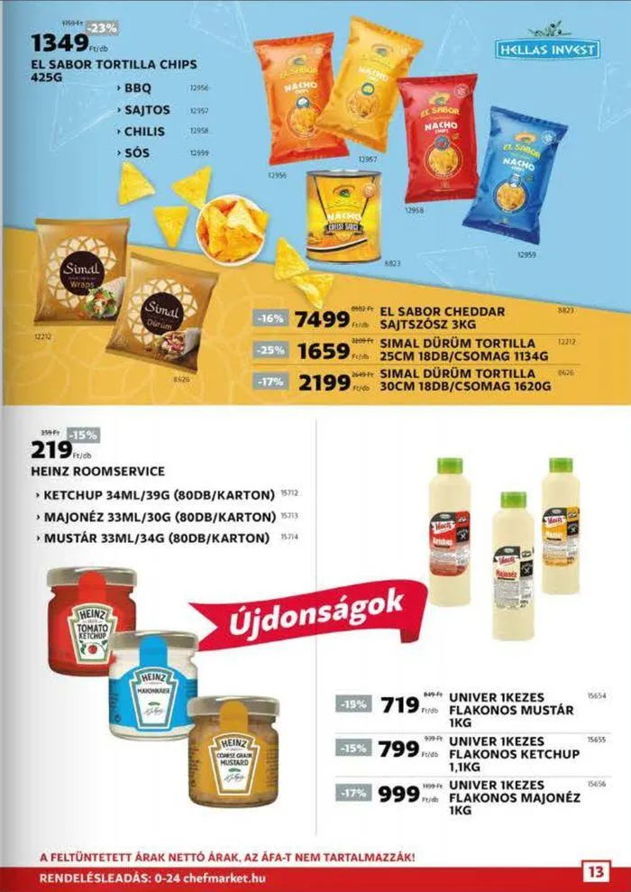Katalógus Chef Market Magazin augusztus 1.-tól augusztus 31.-ig 2024. - Oldal 13