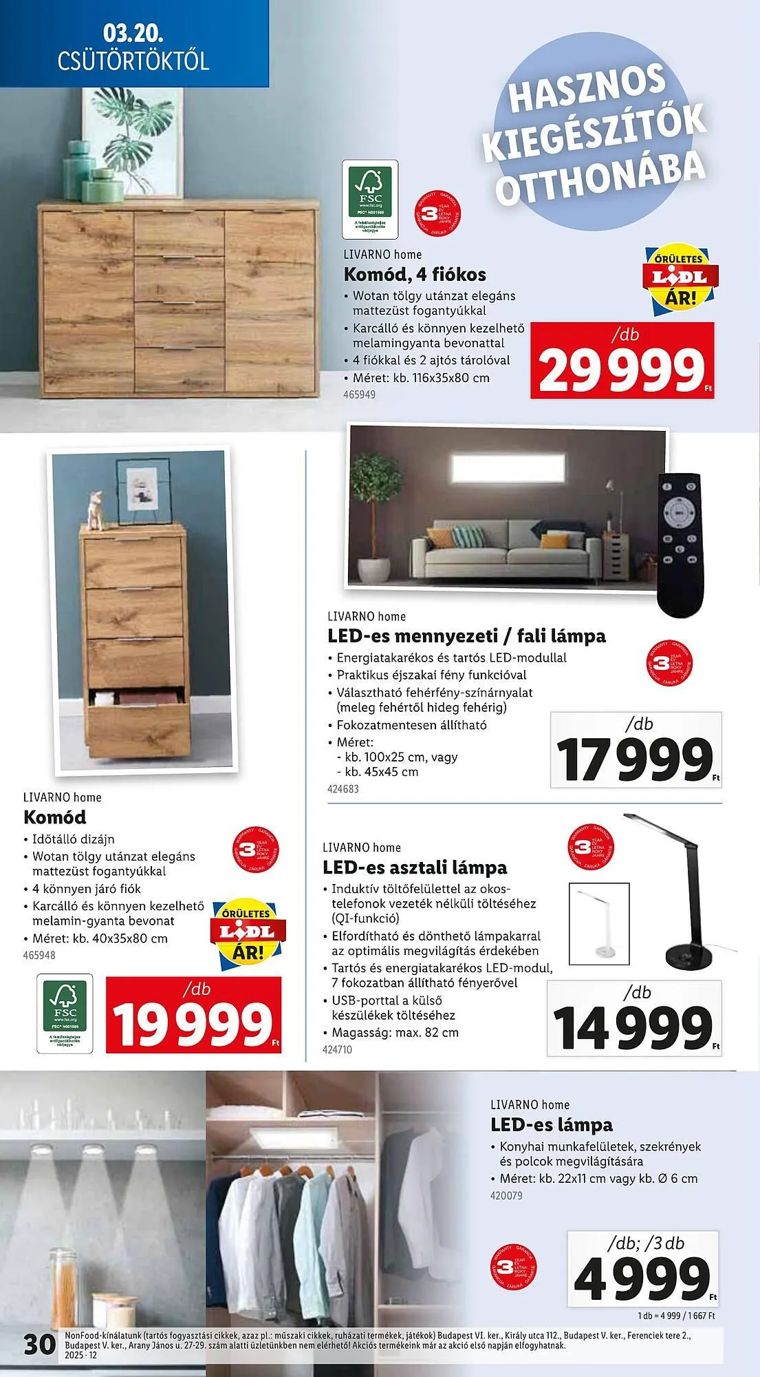 Katalógus Lidl akciós újság március 20.-tól március 26.-ig 2025. - Oldal 30