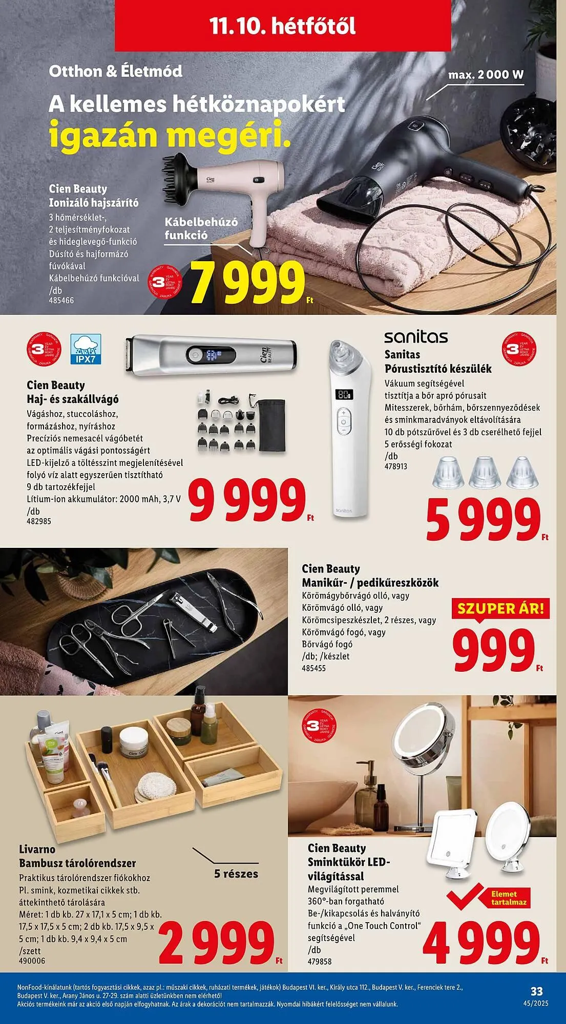 Katalógus Lidl akciós újság november 6.-tól november 12.-ig 2025. - Oldal 33