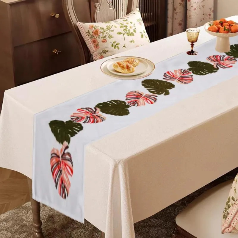 Levél mintás asztali futó - 40x110 CM