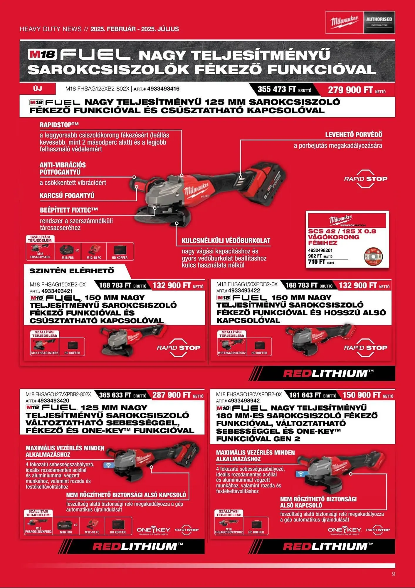 Katalógus Milwaukeetool akciós újság február 13.-tól július 31.-ig 2025. - Oldal 9