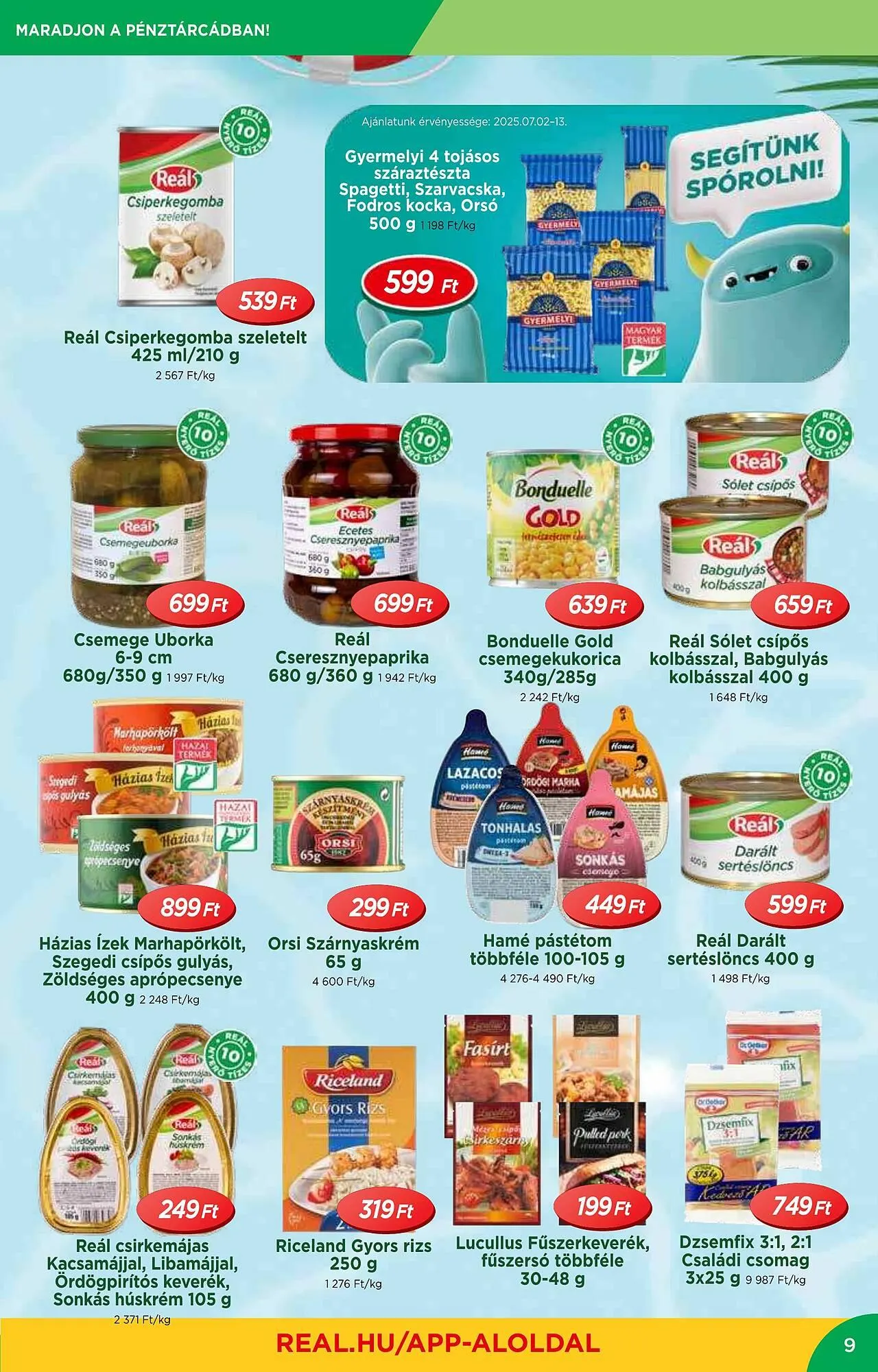 Katalógus Real akciós újság július 2.-tól július 13.-ig 2025. - Oldal 9