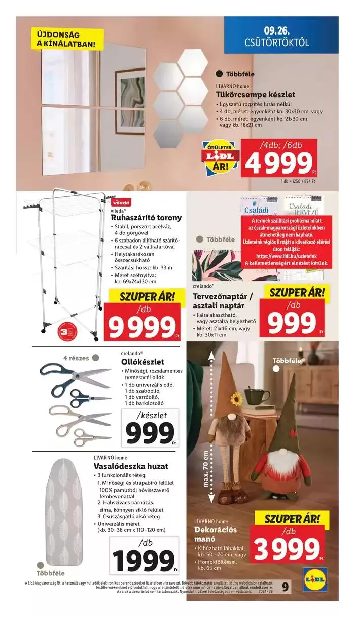 Katalógus Nonfood kínálatunk - 39. hét szeptember 26.-tól október 2.-ig 2024. - Oldal 9