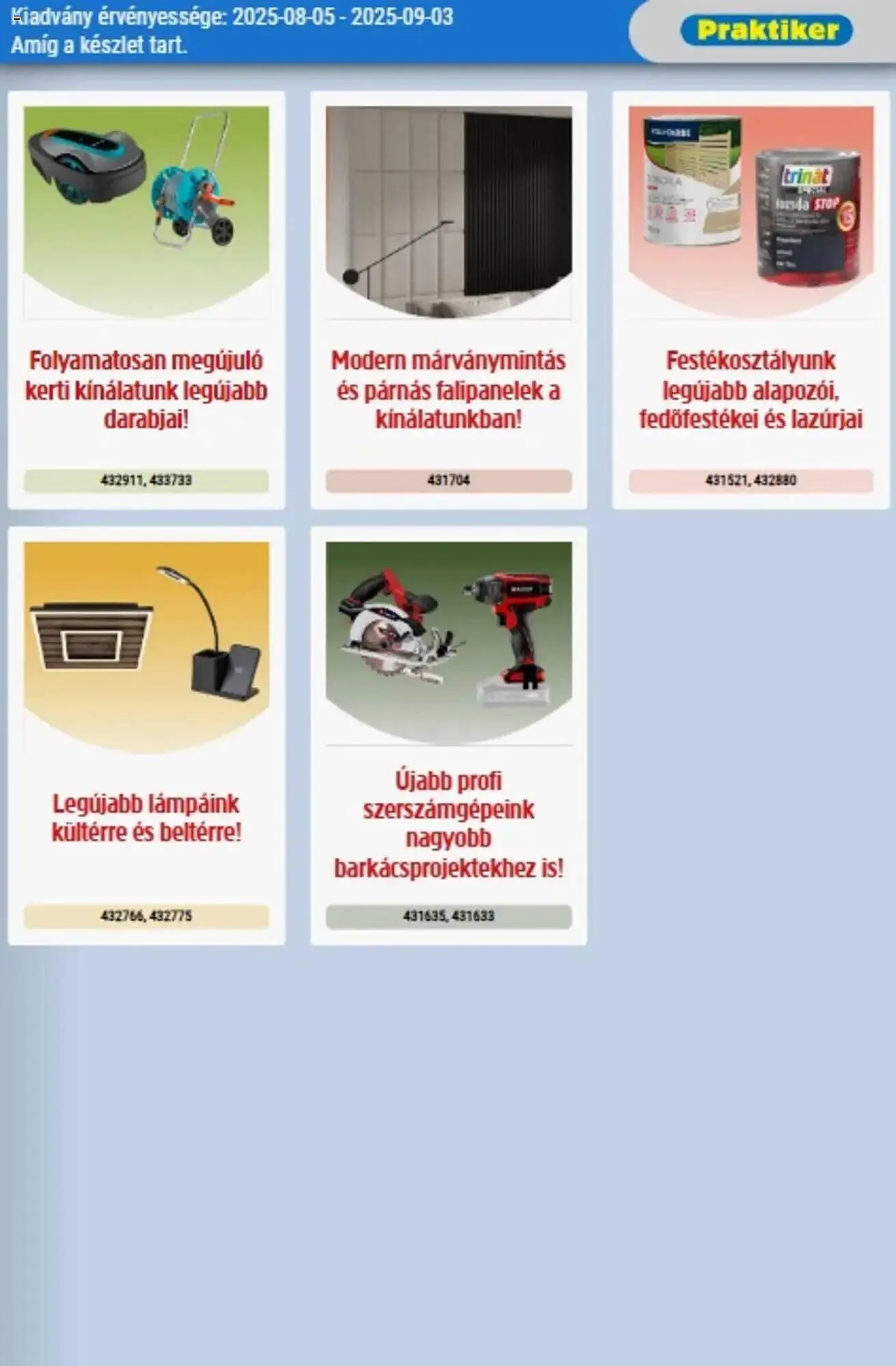 Katalógus Praktiker akciós újság augusztus 5.-tól szeptember 3.-ig 2025. - Oldal 29