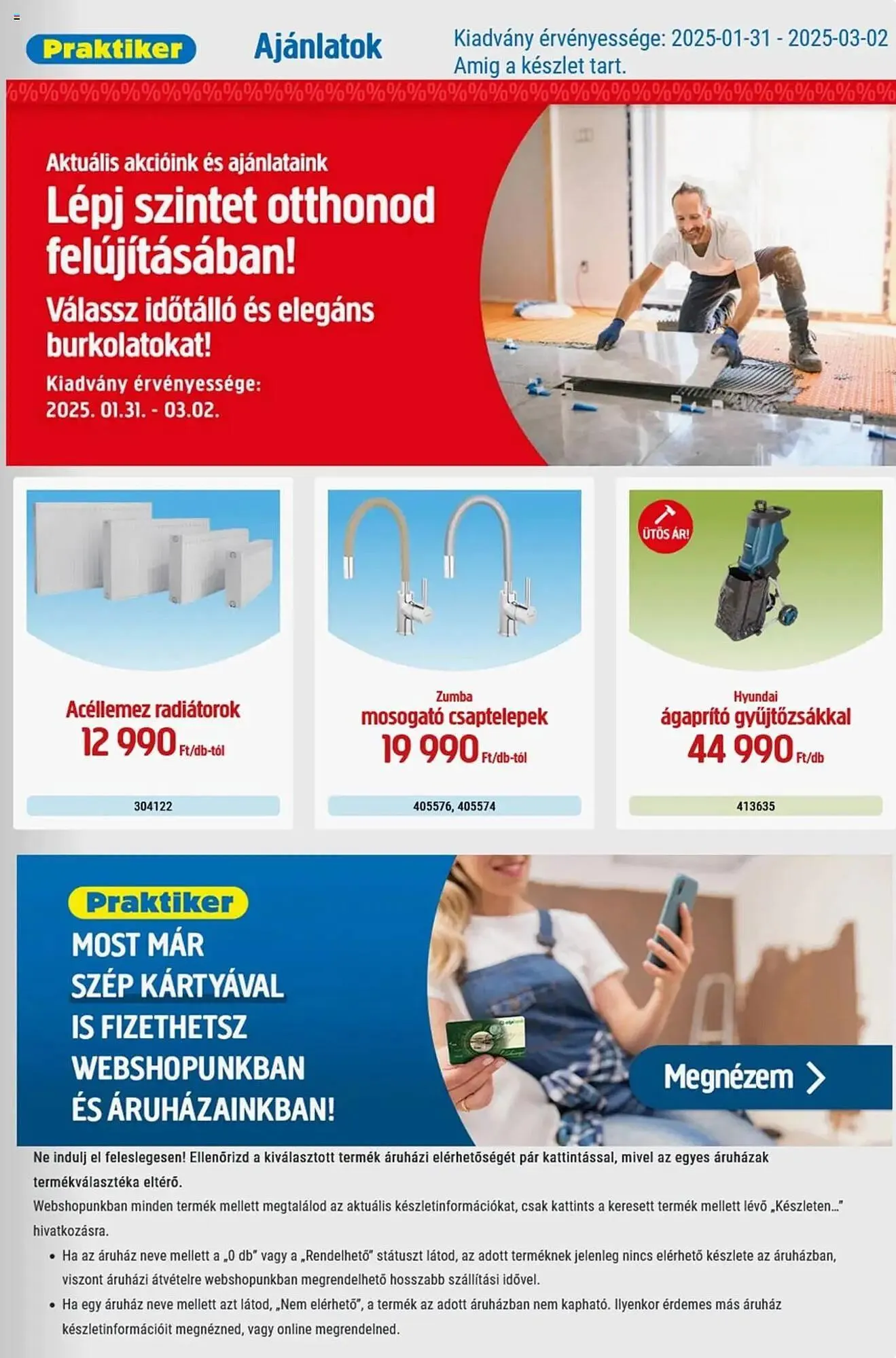 Katalógus Praktiker akciós újság január 31.-tól március 2.-ig 2025. - Oldal 1