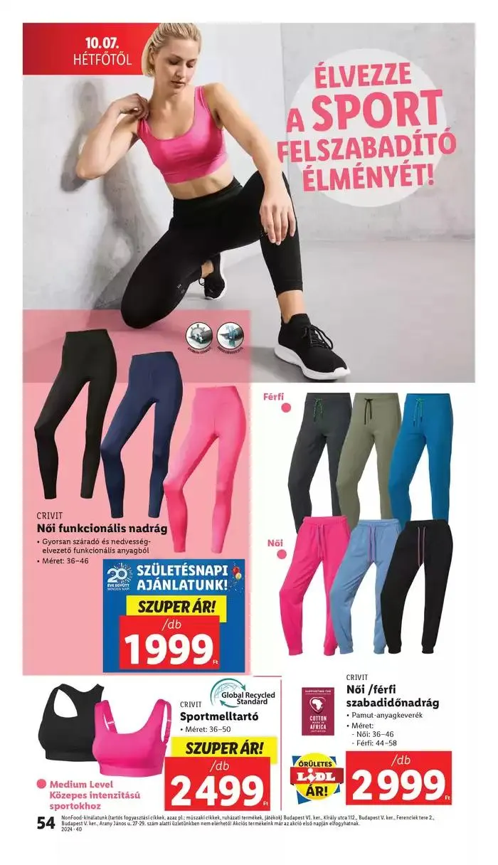 Katalógus Akciós újság – 40. hét október 3.-tól október 9.-ig 2024. - Oldal 54