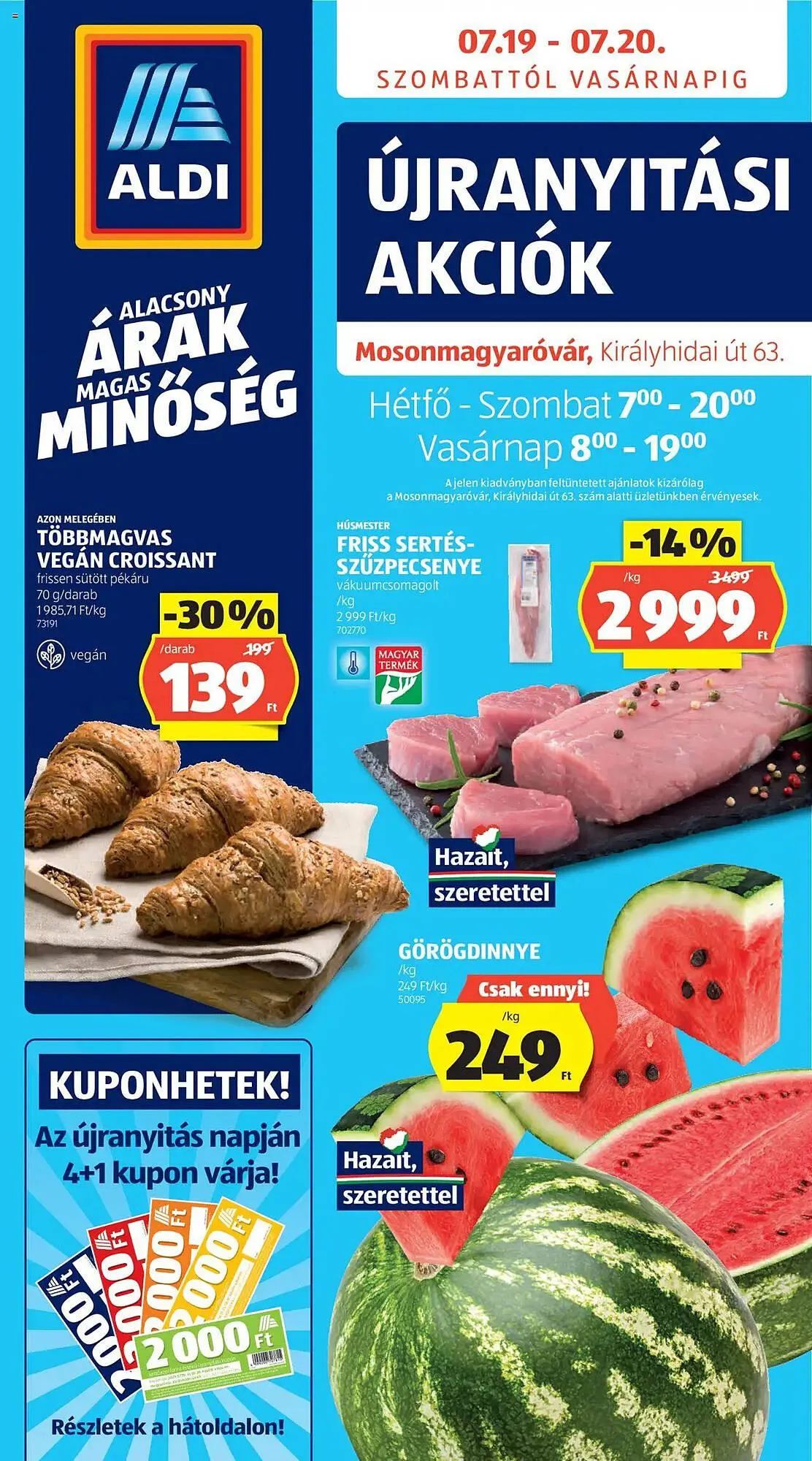Katalógus ALDI akciós újság július 19.-tól július 20.-ig 2025. - Oldal 1