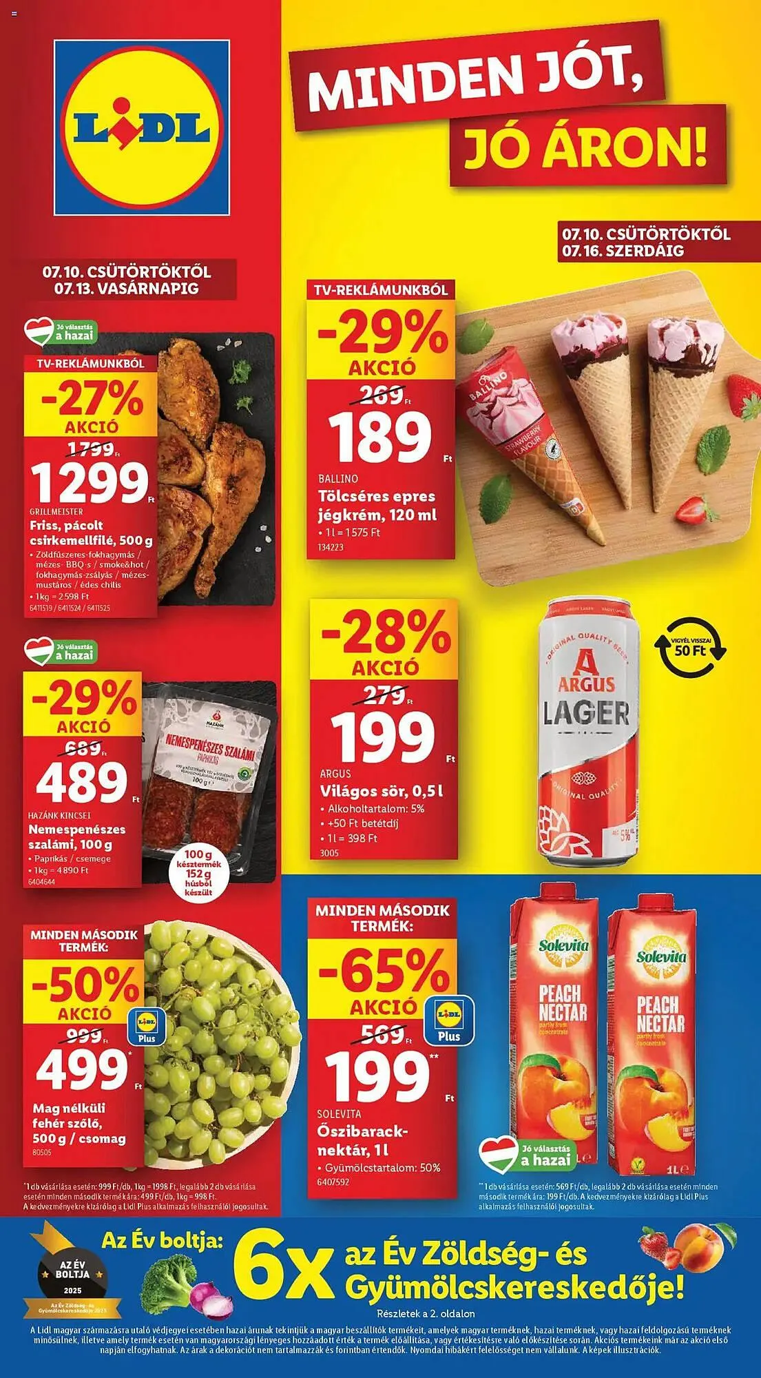 Katalógus Lidl akciós újság július 10.-tól július 16.-ig 2025. - Oldal 1