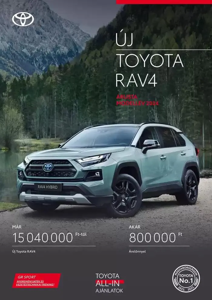 Katalógus Toyota RAV4 HYBRID október 2.-tól október 2.-ig 2025. - Oldal 1
