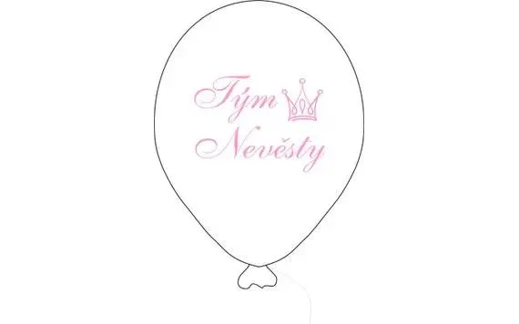 A menyasszony csapata léggömb fehér