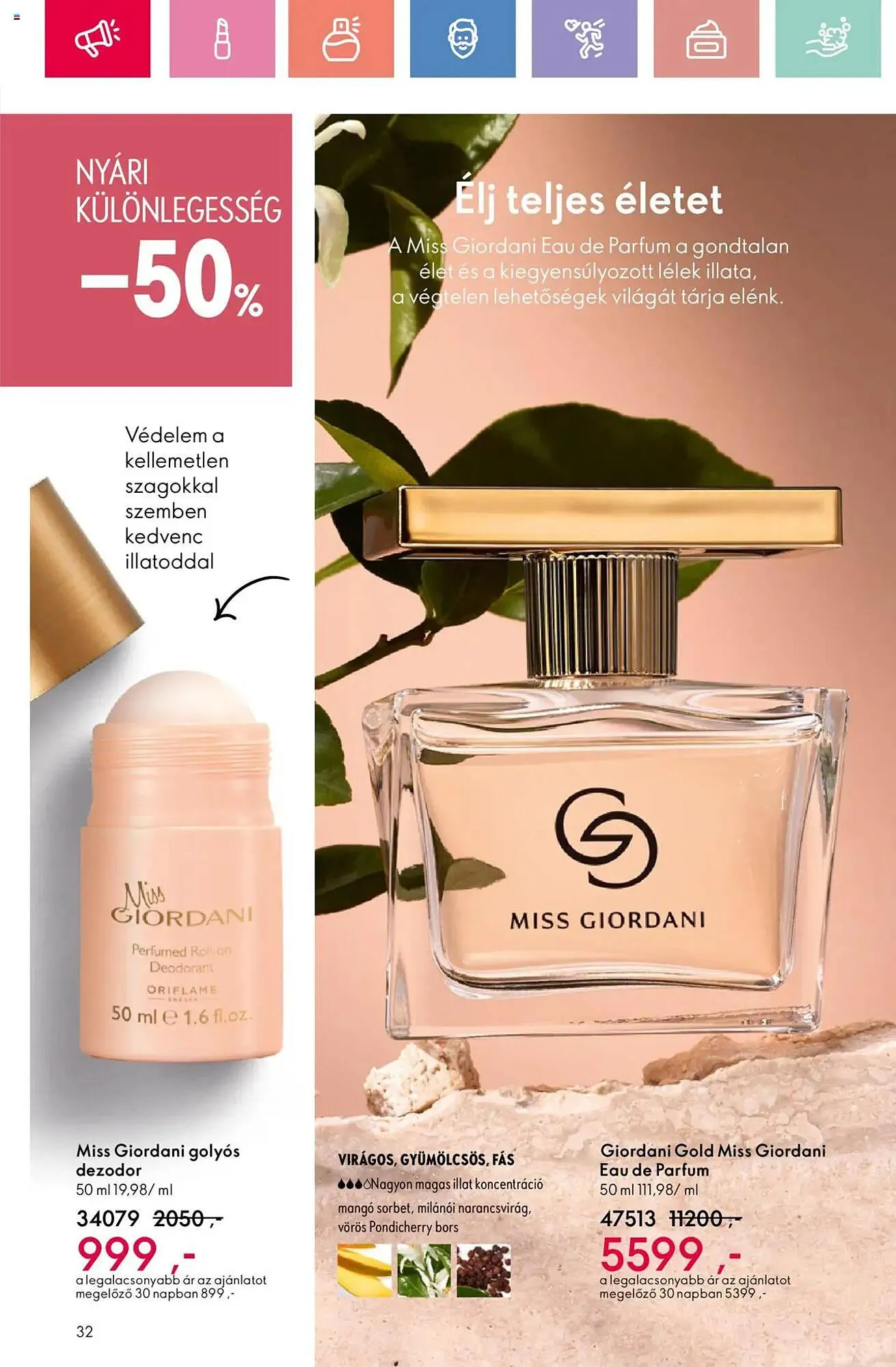 Katalógus Oriflame akciós újság június 15.-tól július 5.-ig 2025. - Oldal 32