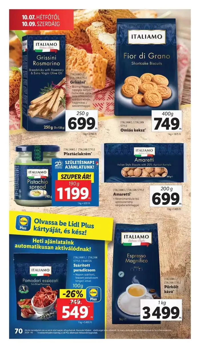 Katalógus Akciós újság – 40. hét október 3.-tól október 9.-ig 2024. - Oldal 70