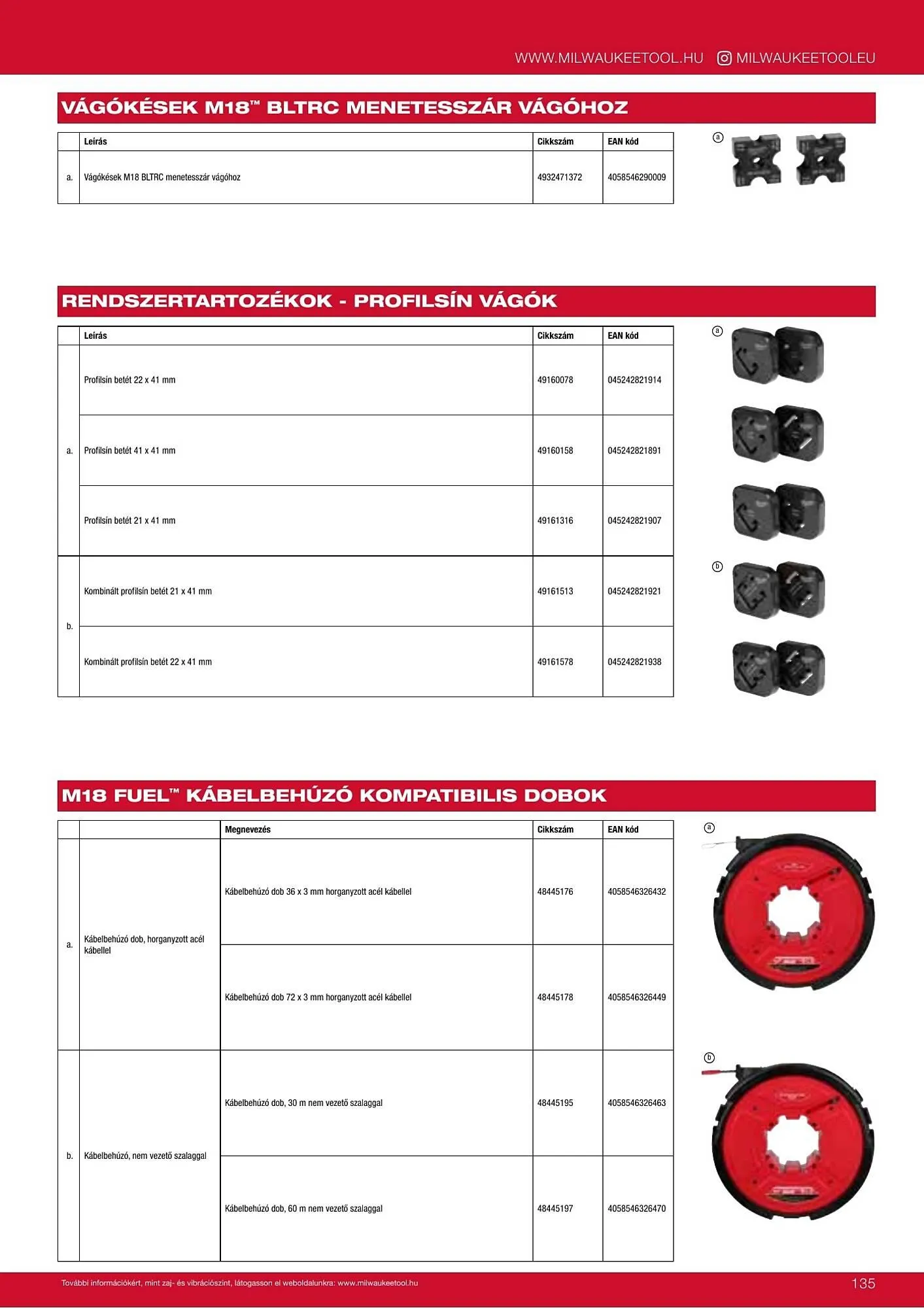 Katalógus Milwaukee akciós újság szeptember 16.-tól december 31.-ig 2026. - Oldal 135