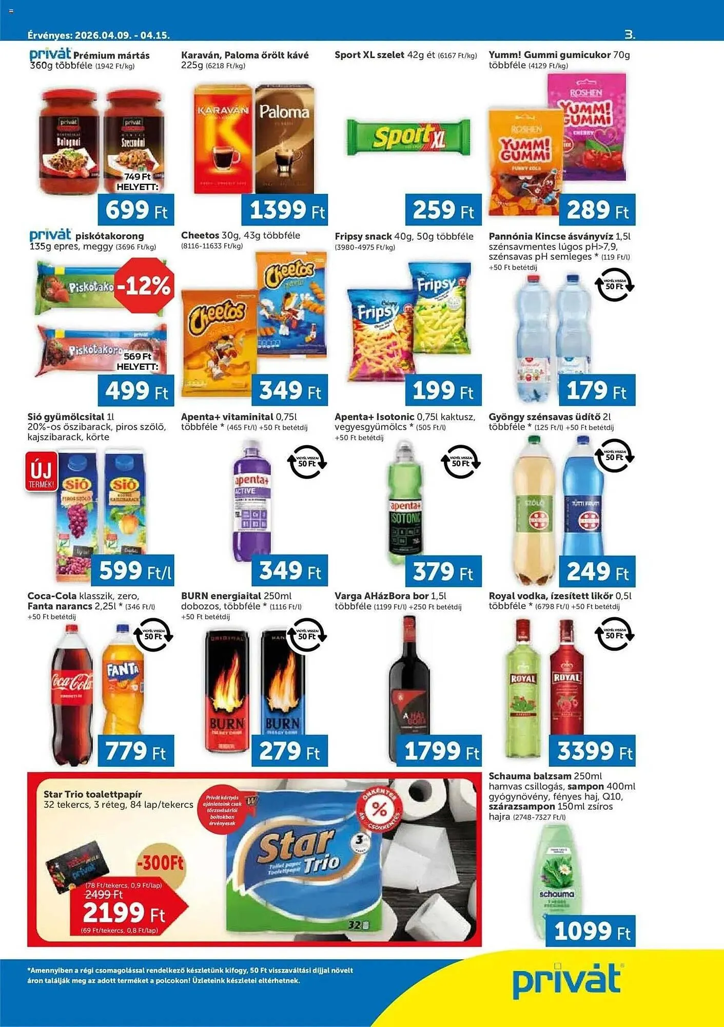 Katalógus PRIVÁT akciós újság április 9.-tól április 15.-ig 2026. - Oldal 3