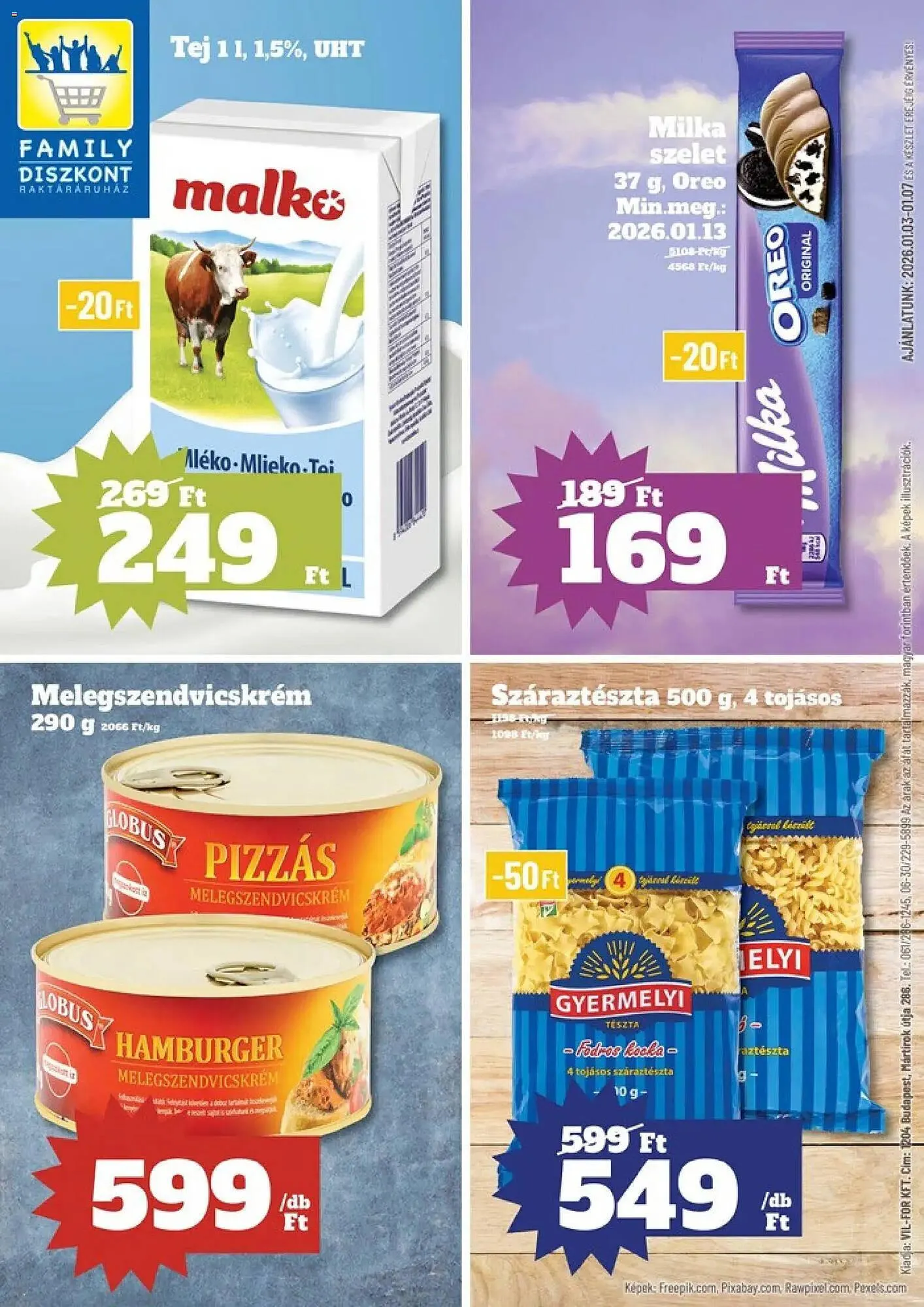 Katalógus Family Diszkont akciós újság január 3.-tól január 7.-ig 2026. - Oldal 1